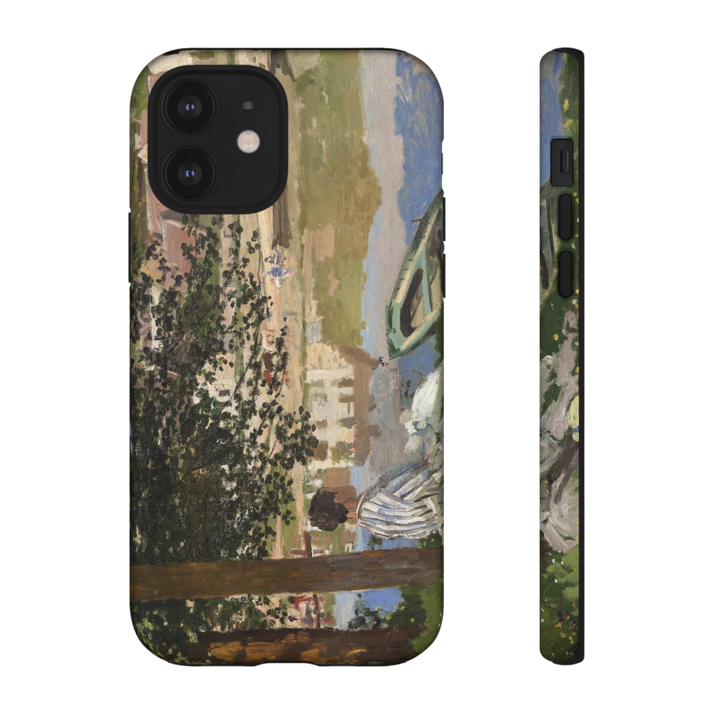 On the Bank of the Seine by Claude Monet - Cell Phone Case