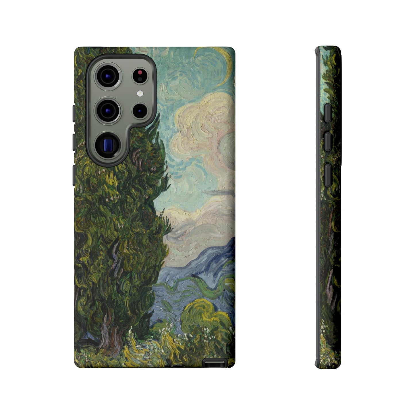 Cypresses by Vincent Van Gogh - Cell Phone Case