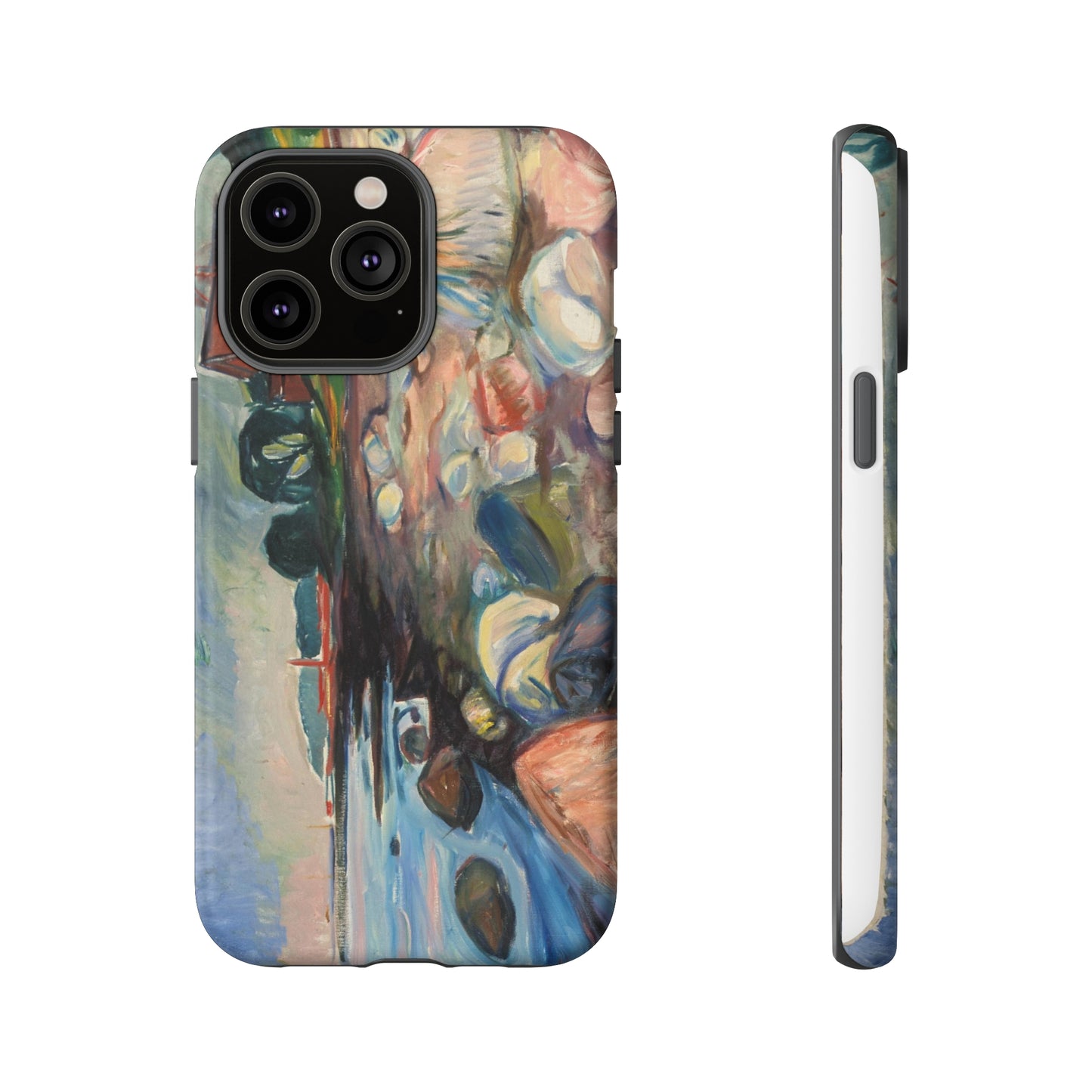 Shore with Red House by Edvard Munch - Cell Phone Case