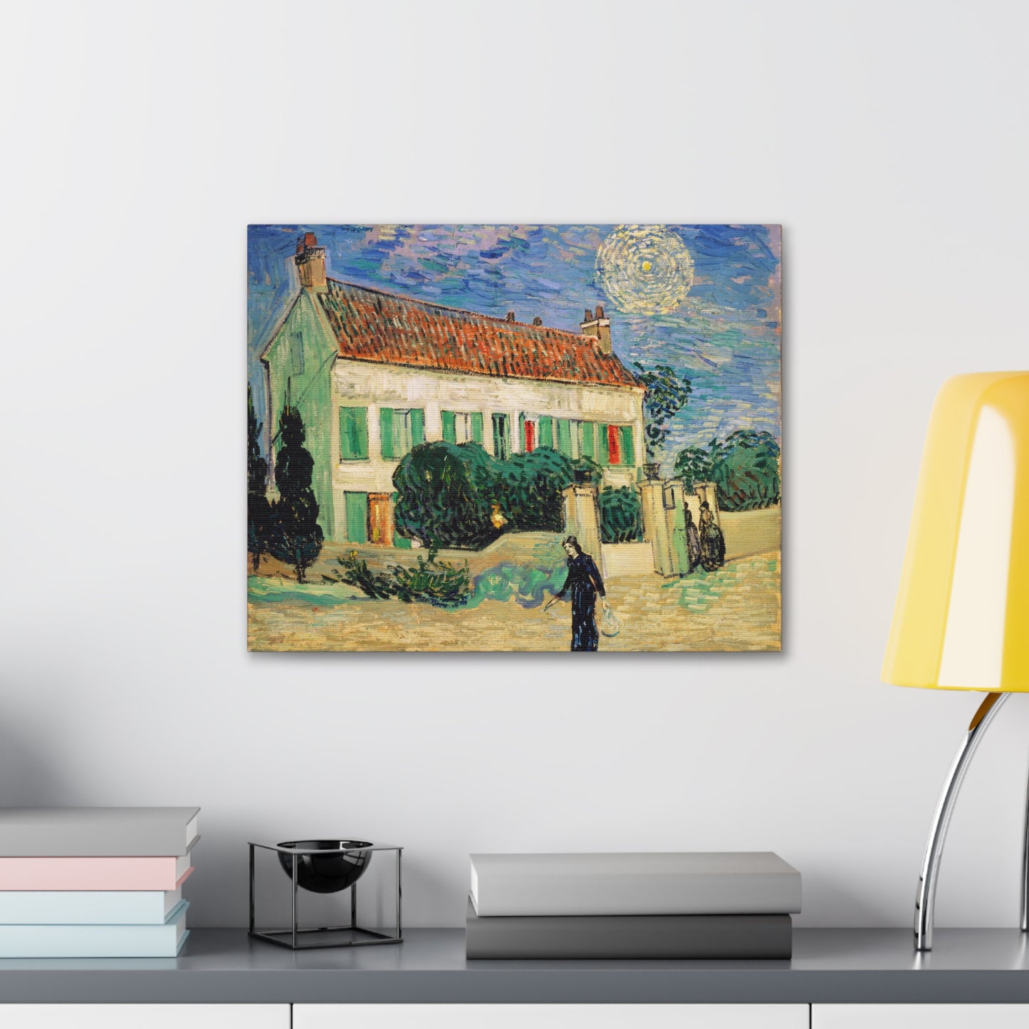 White House at Night by Vincent Van Gogh - Canvas Print