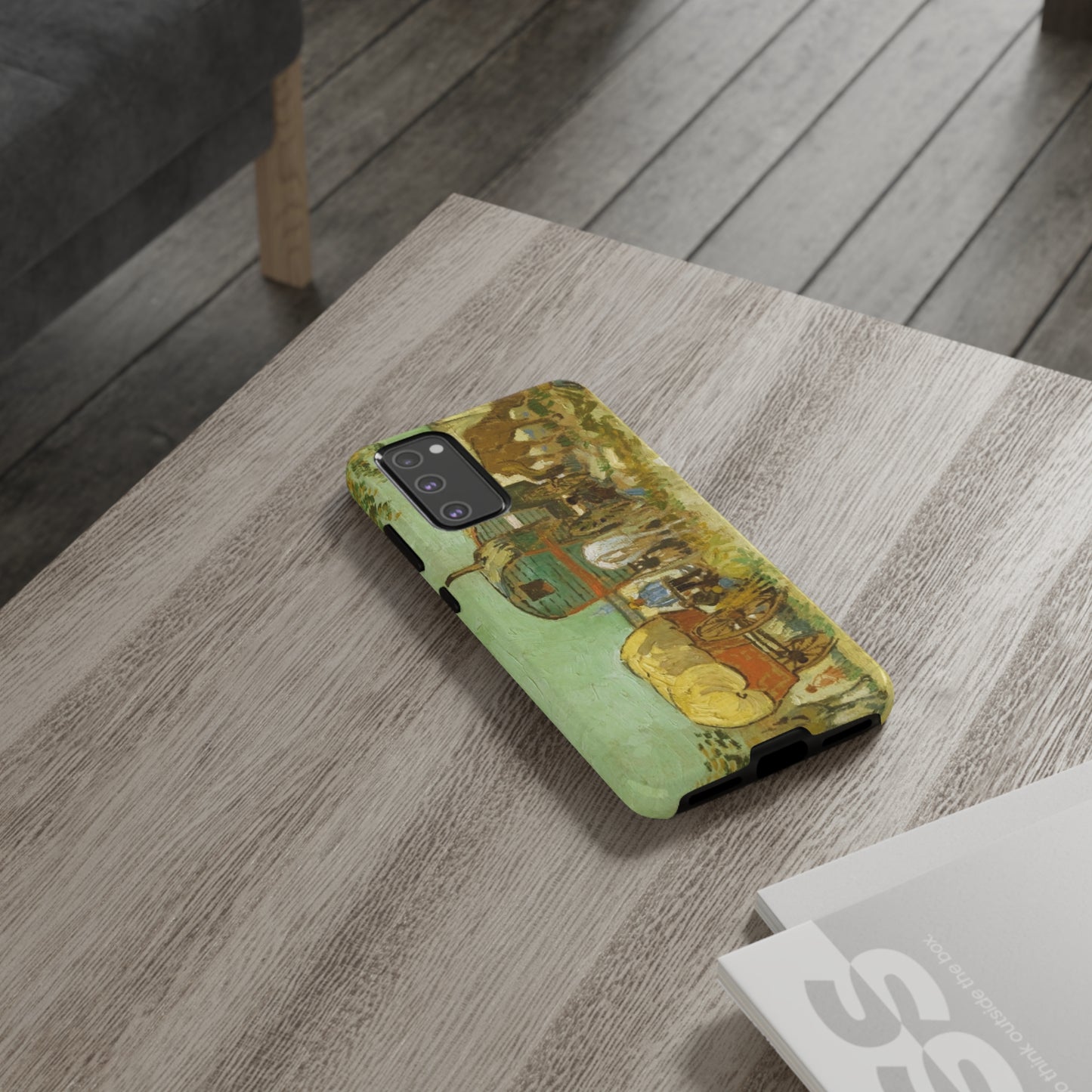 Encampment of Gypsies with Caravans by Vincent Van Gogh - Cell Phone Case