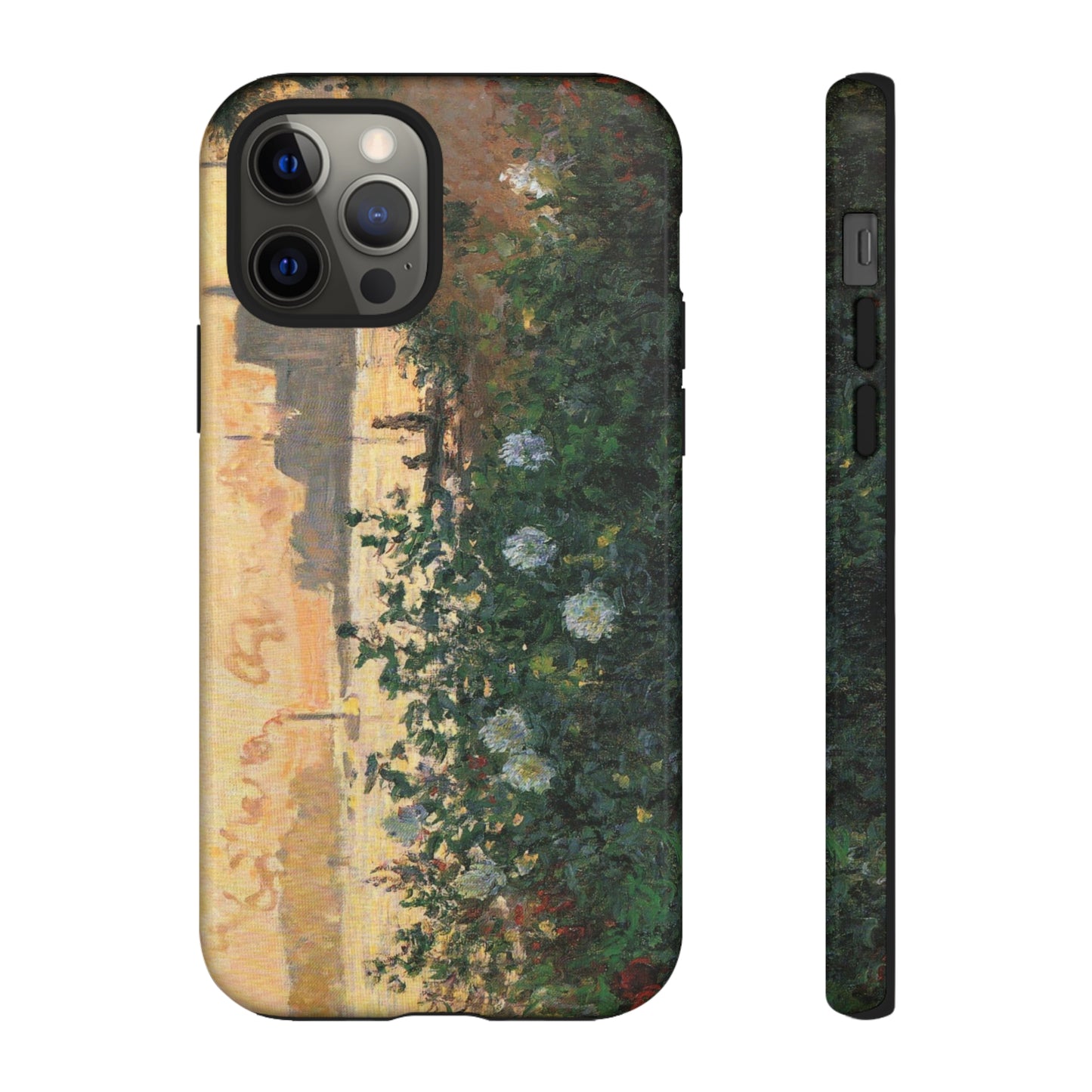 Flowered Riverbank, Argenteuil by Claude Monet - Cell Phone Case