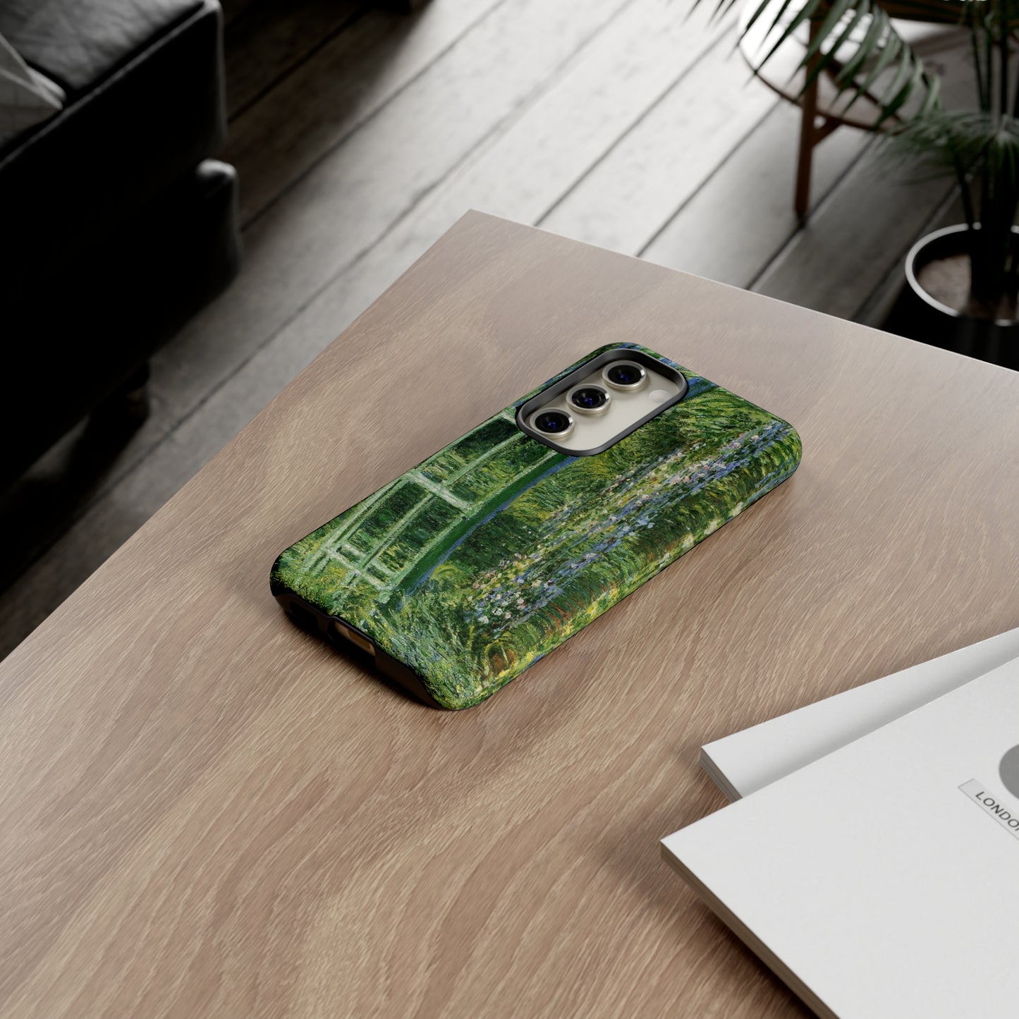 Water Lilies and a Japanese Bridge by Claude Monet - Cell Phone Case