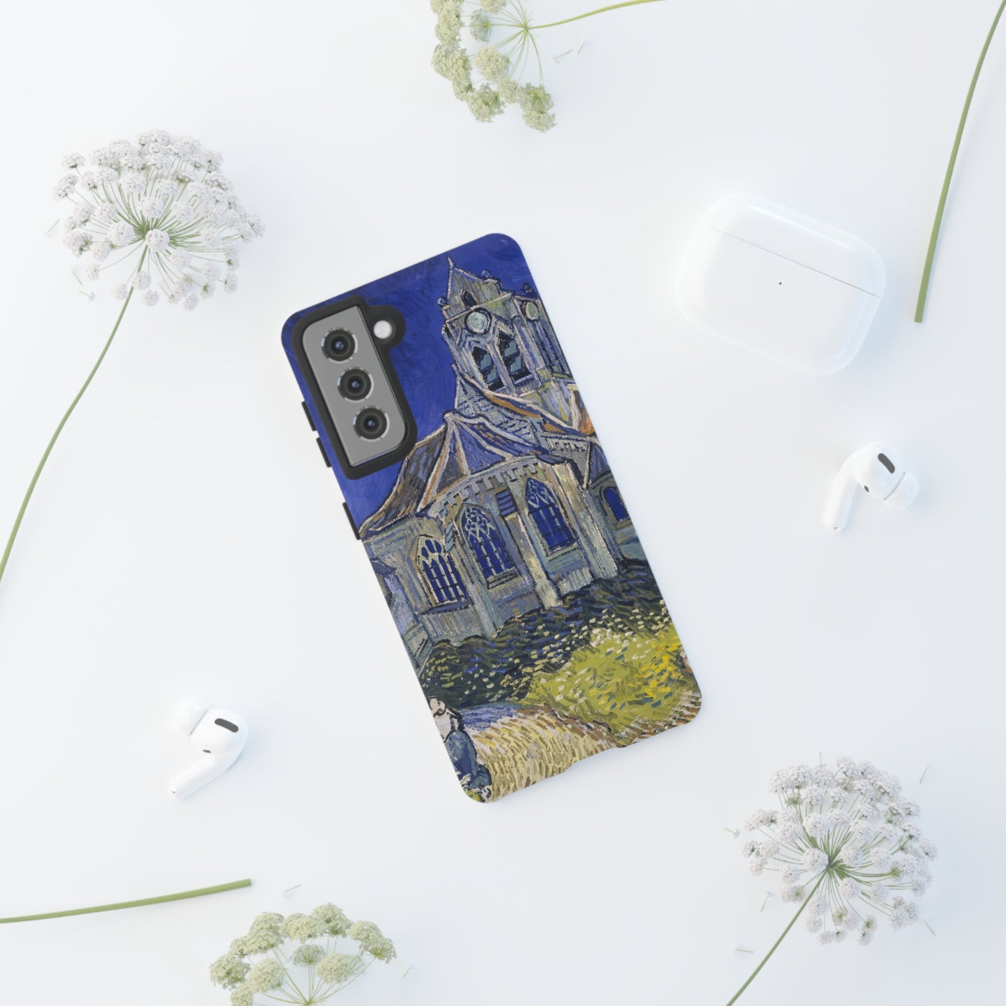 The Church in Auvers sur Oise by Vincent Van Gogh - Cell Phone Case