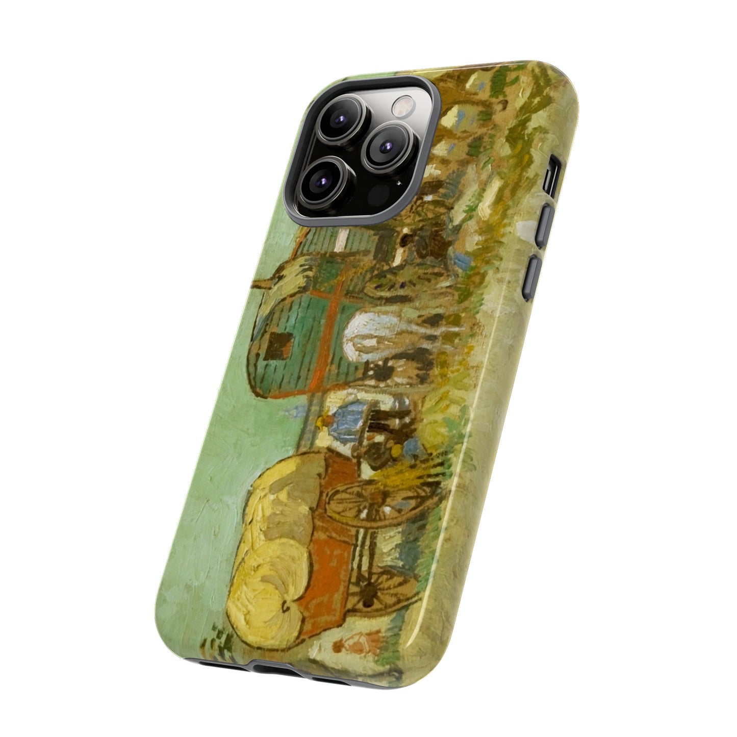 Encampment of Gypsies with Caravans by Vincent Van Gogh - Cell Phone Case