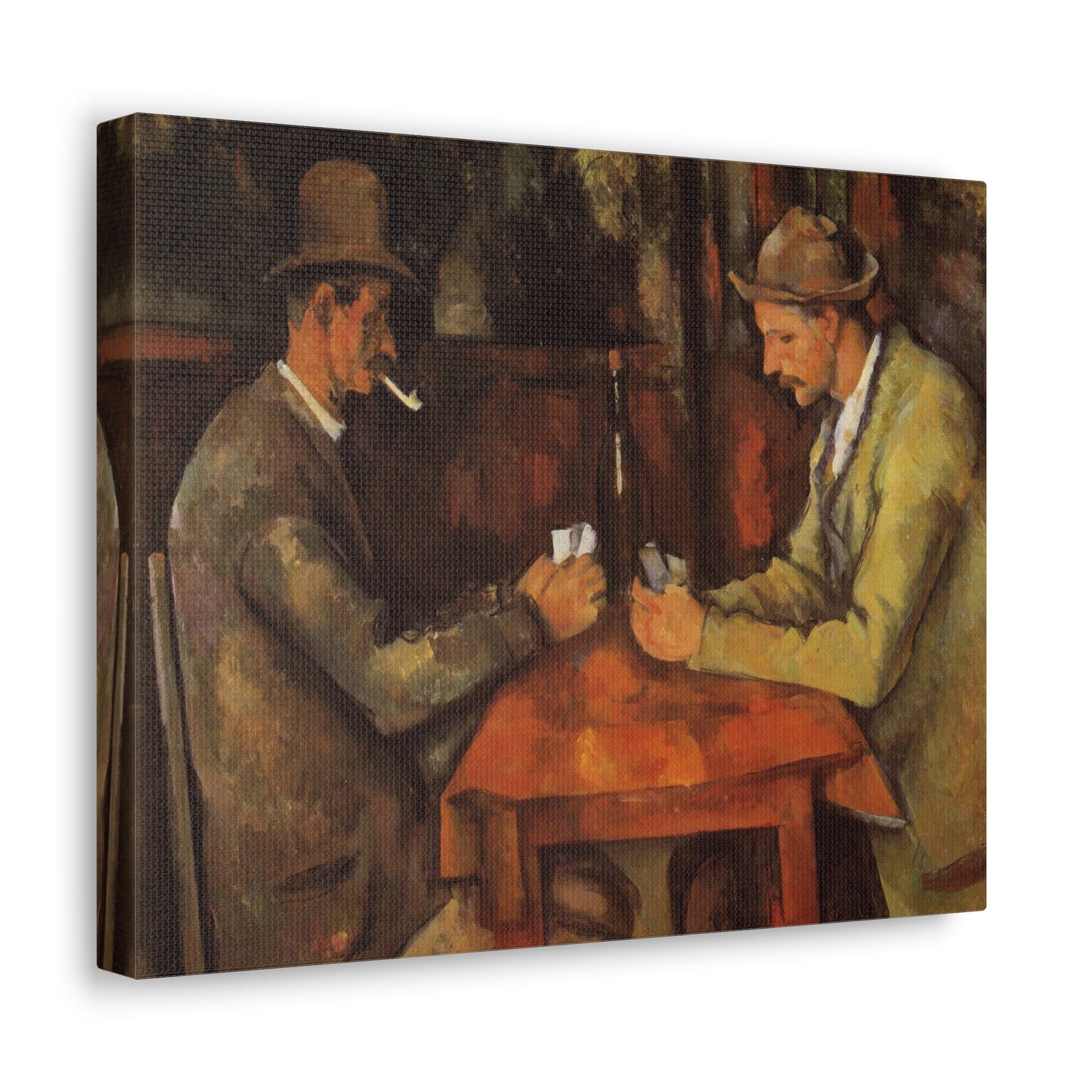 The Card Players by Paul Cezanne - Canvas Print