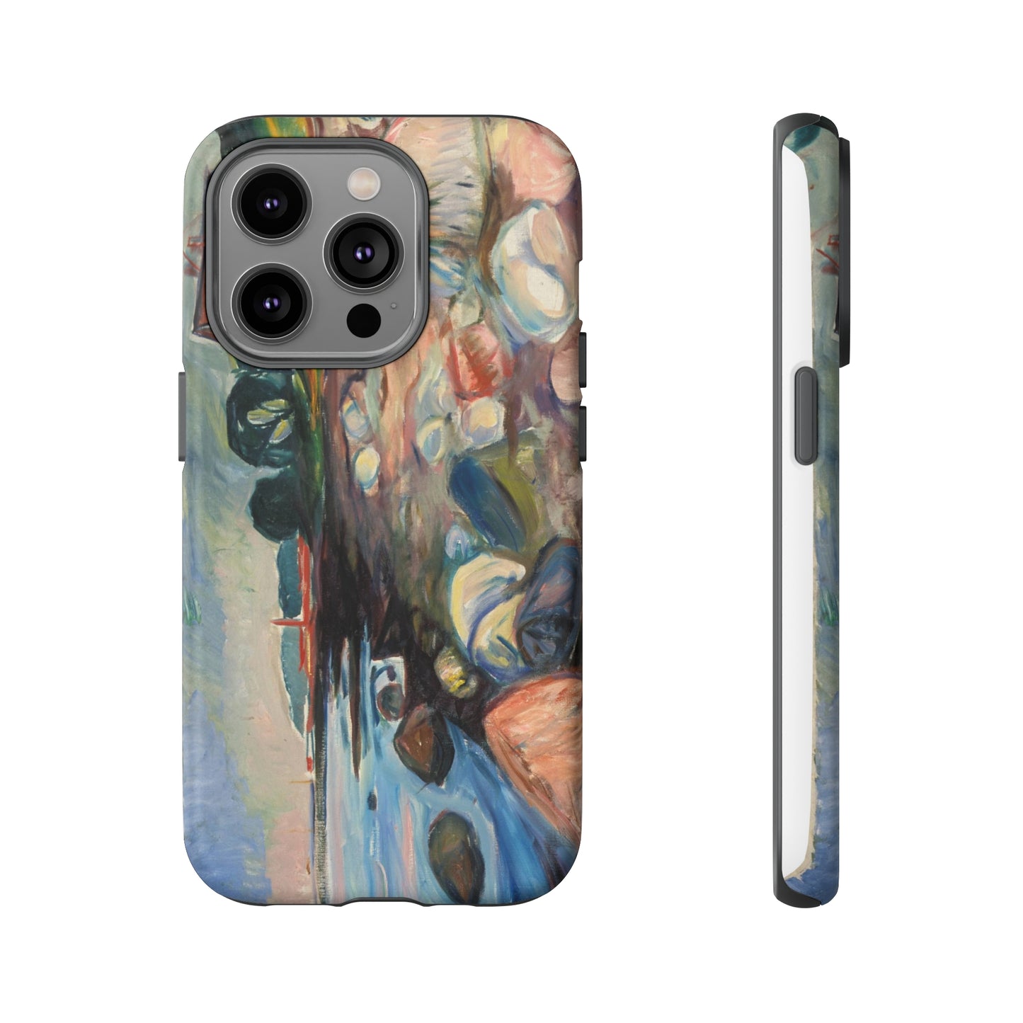 Shore with Red House by Edvard Munch - Cell Phone Case