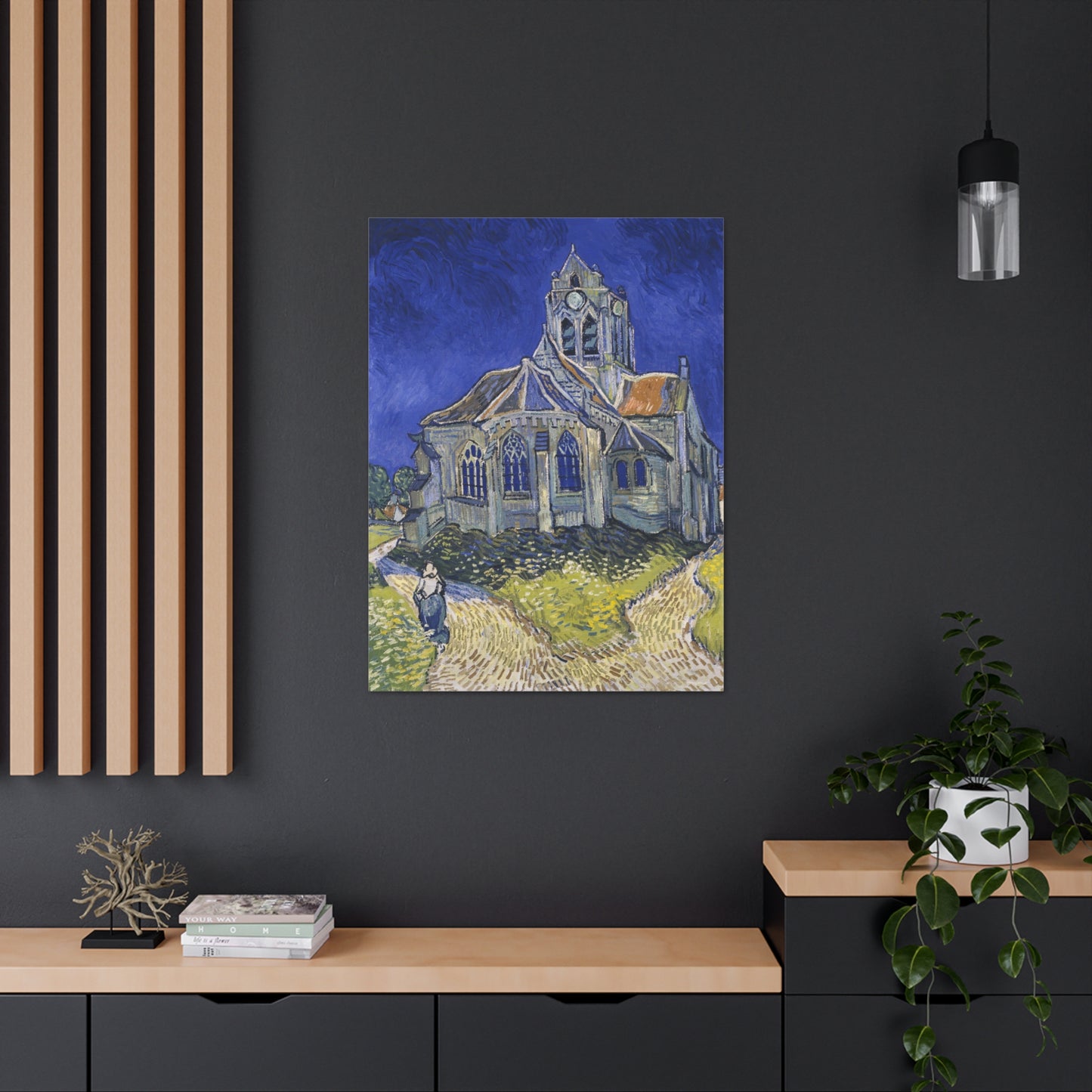 The Church in Auvers sur Oise by Vincent Van Gogh - Canvas Print