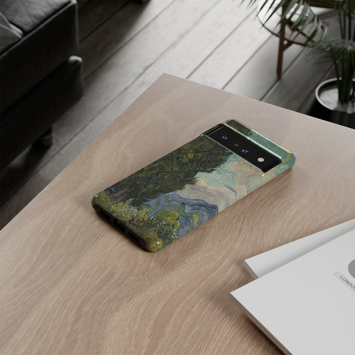 Cypresses by Vincent Van Gogh - Cell Phone Case