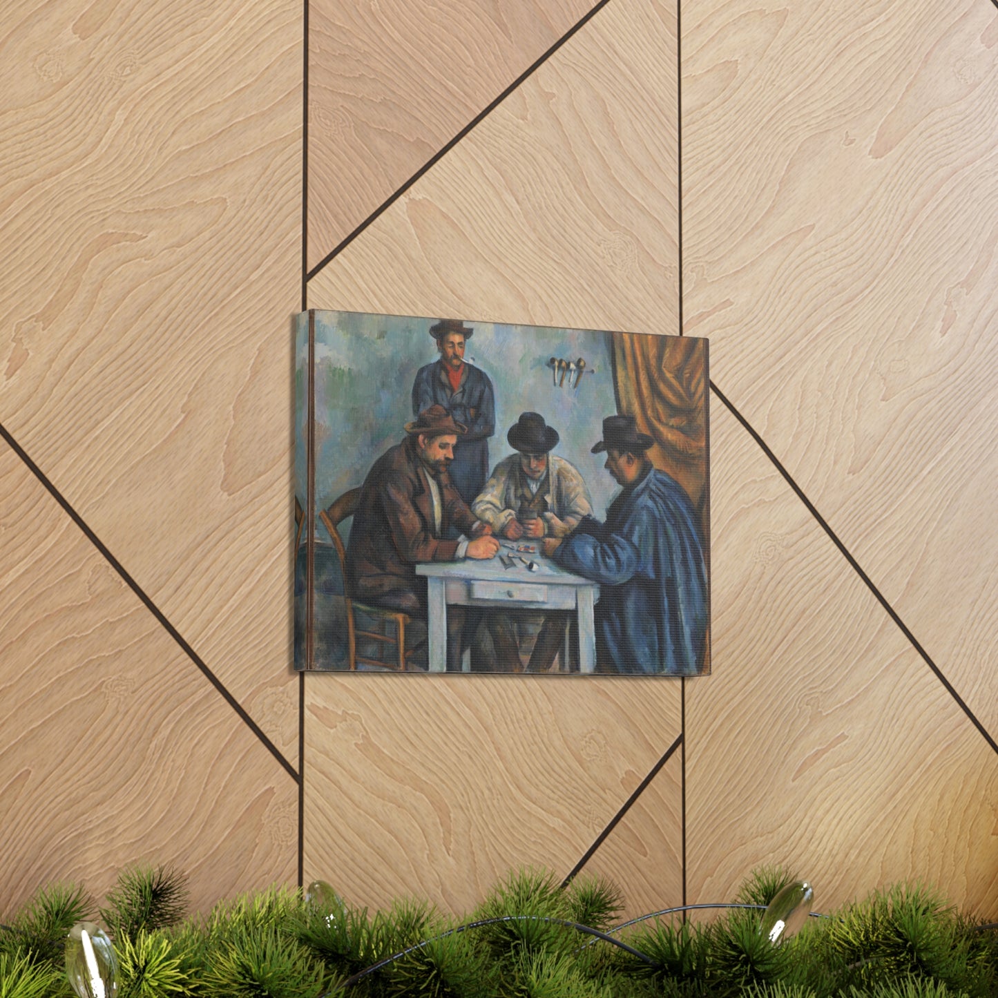 Les Joueurs de Cartes by Paul Cezanne - Canvas Print