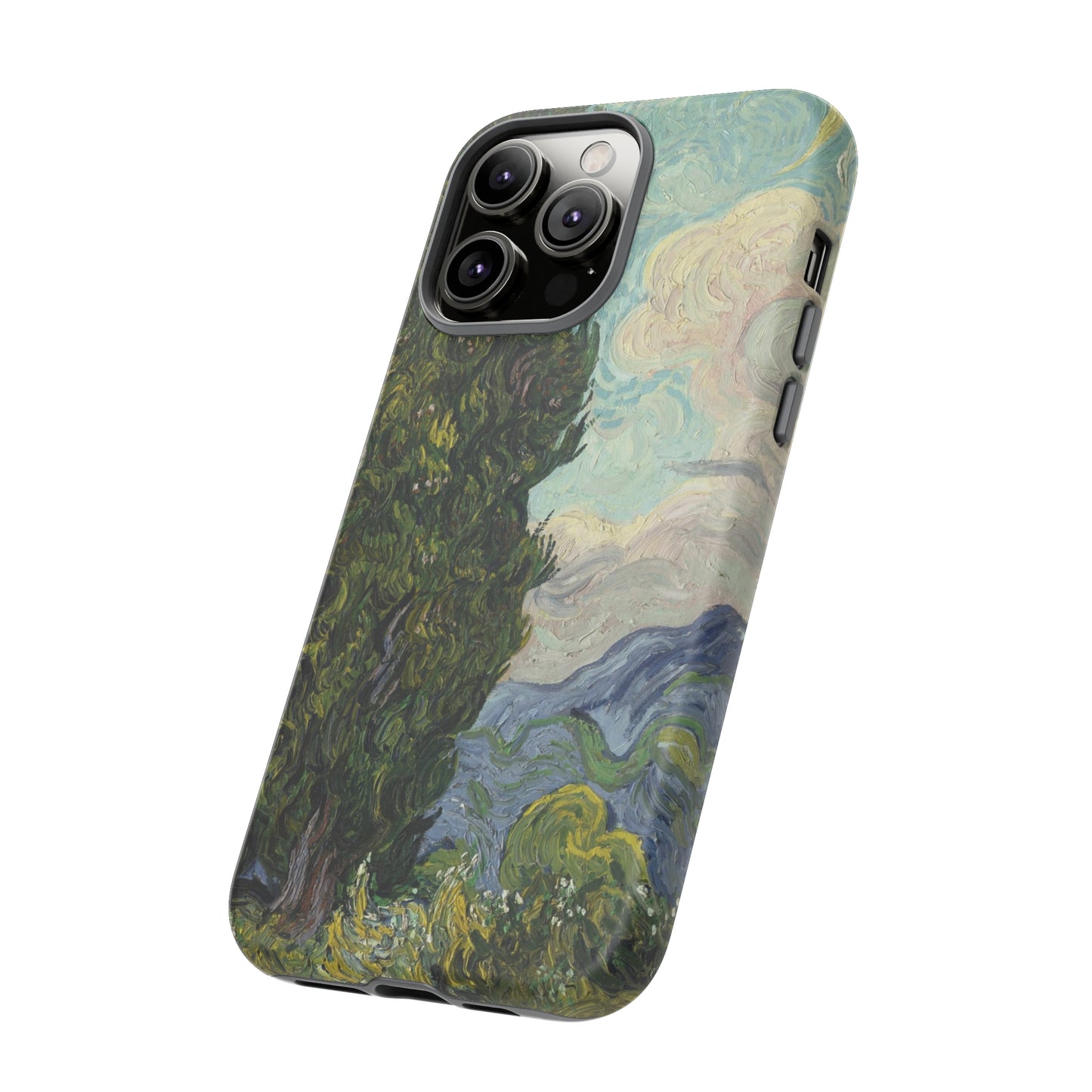 Cypresses by Vincent Van Gogh - Cell Phone Case