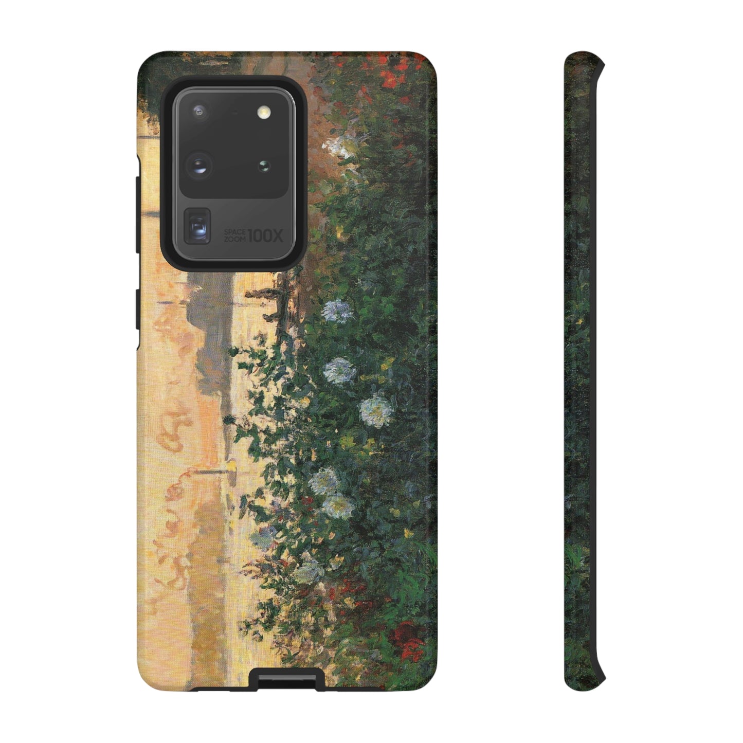 Flowered Riverbank, Argenteuil by Claude Monet - Cell Phone Case