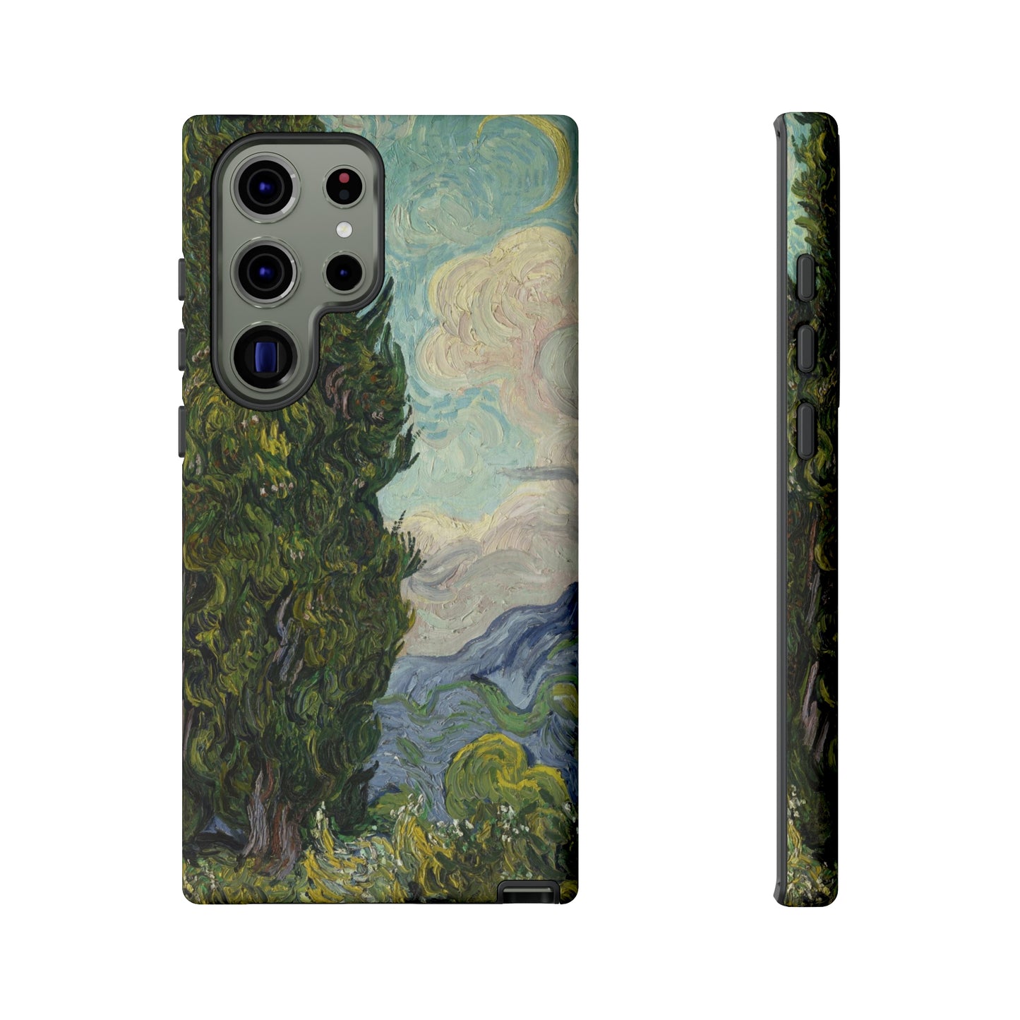 Cypresses by Vincent Van Gogh - Cell Phone Case