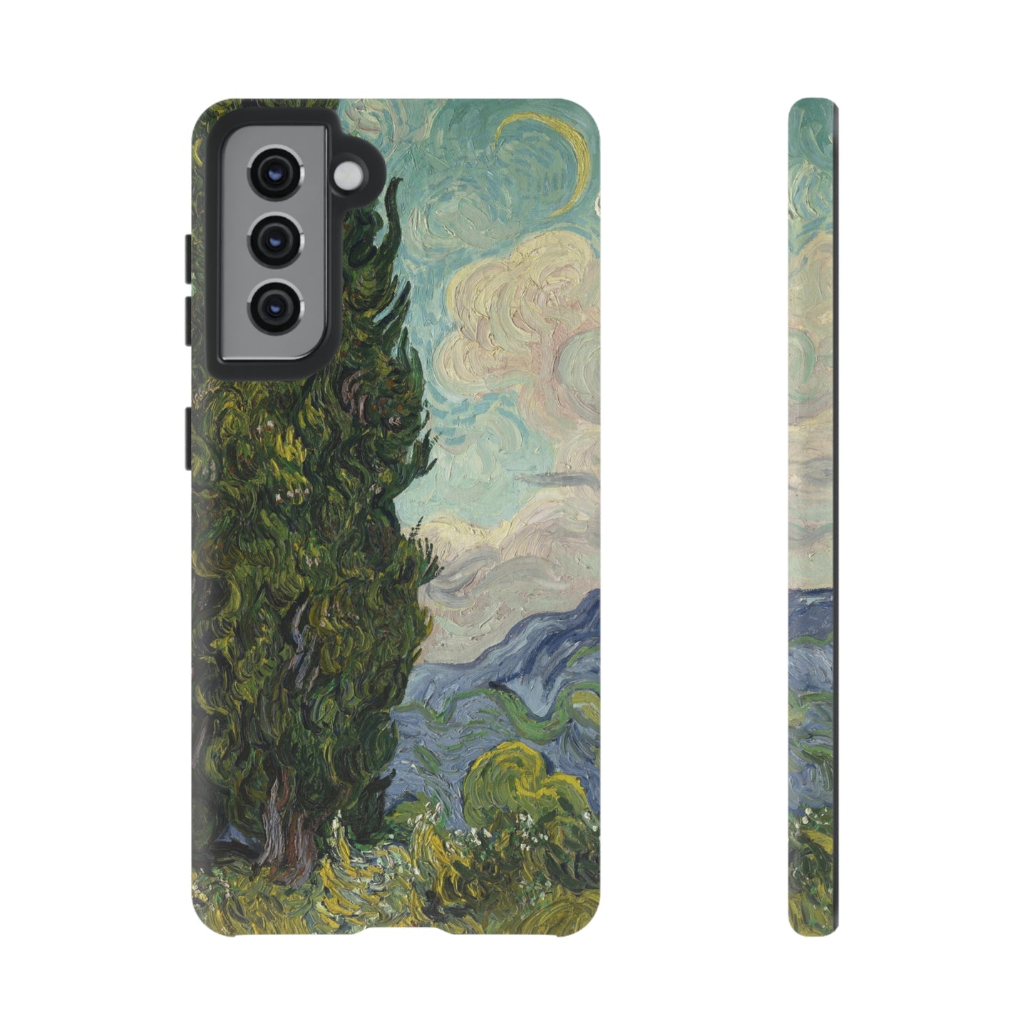 Cypresses by Vincent Van Gogh - Cell Phone Case
