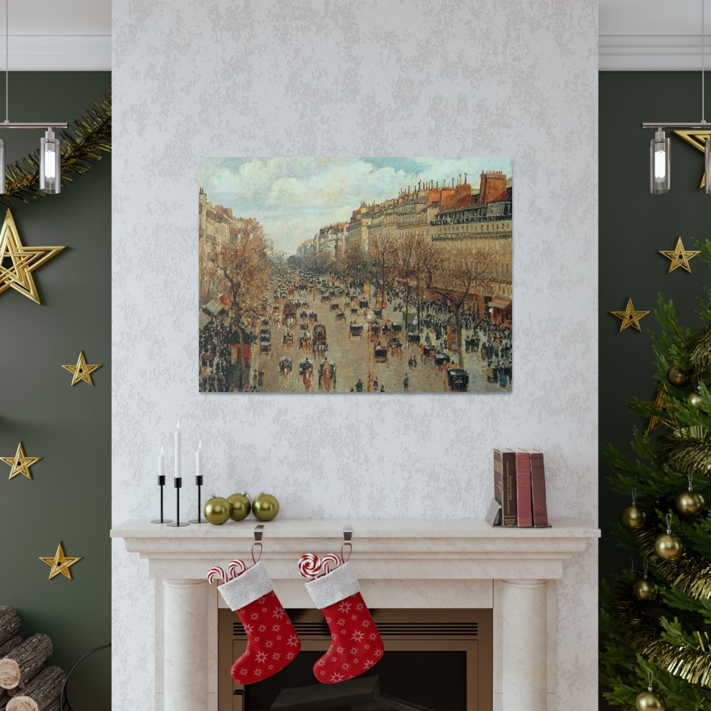 Boulevard Montmartre by Camille Pissarro - Canvas Print