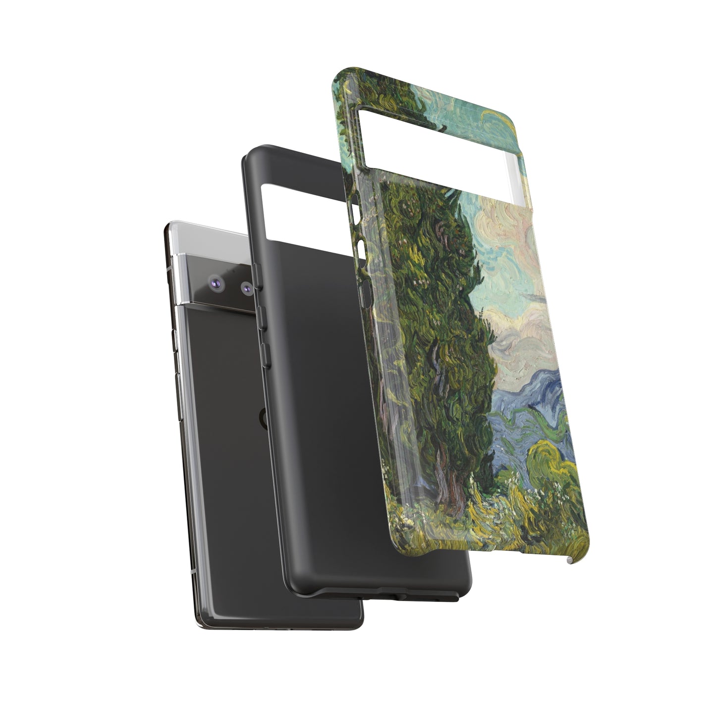 Cypresses by Vincent Van Gogh - Cell Phone Case
