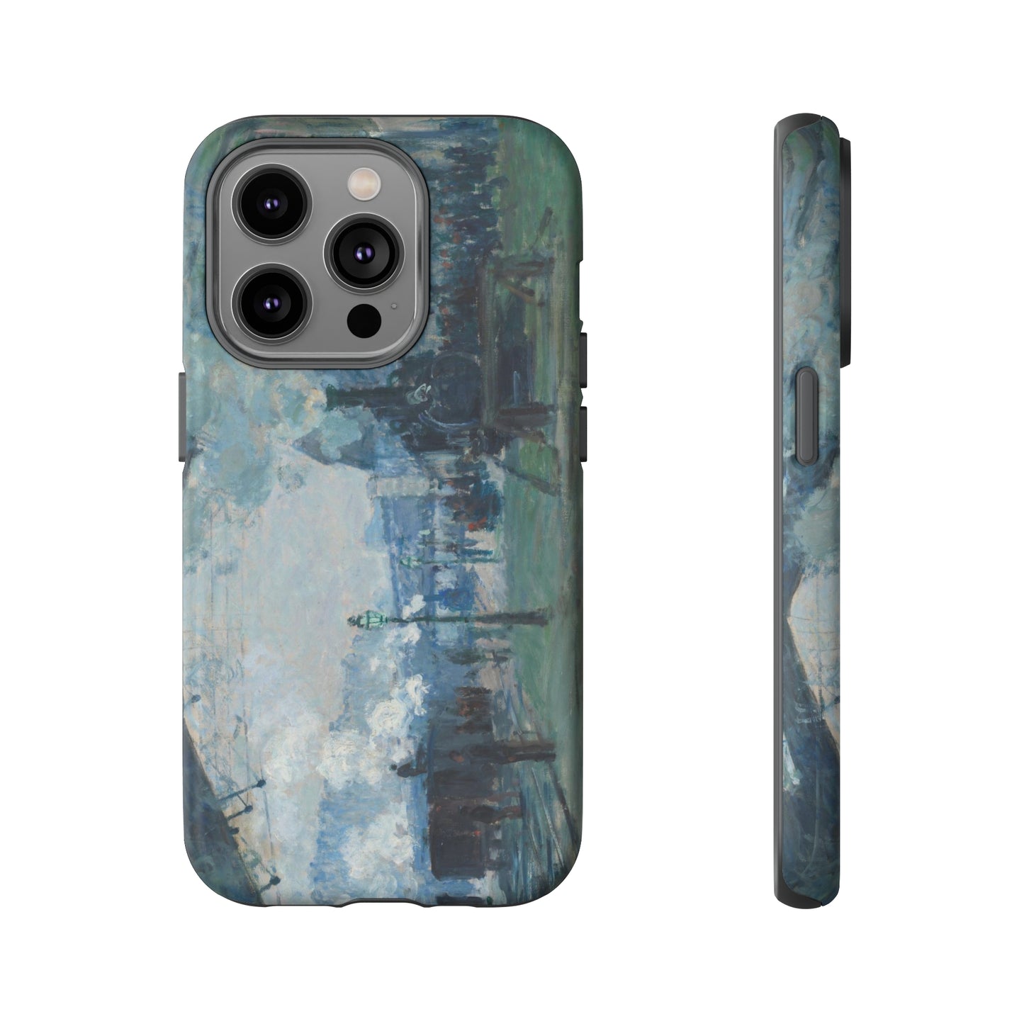 Arrival of the Normandy Train by Claude Monet - Cell Phone Case