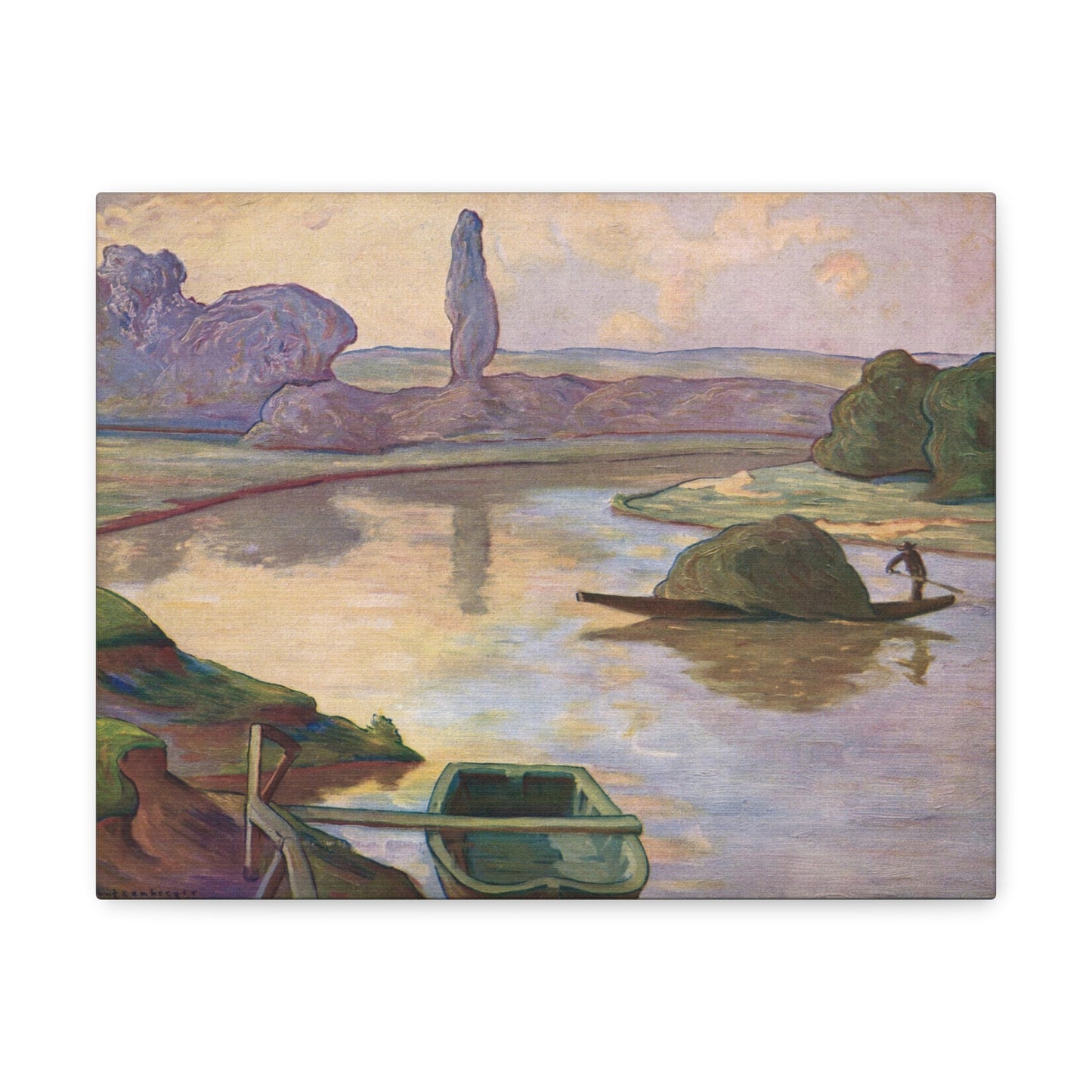 Islands in the Rhine river near to Strasbourg by Rene Schutzenberger - Canvas Print