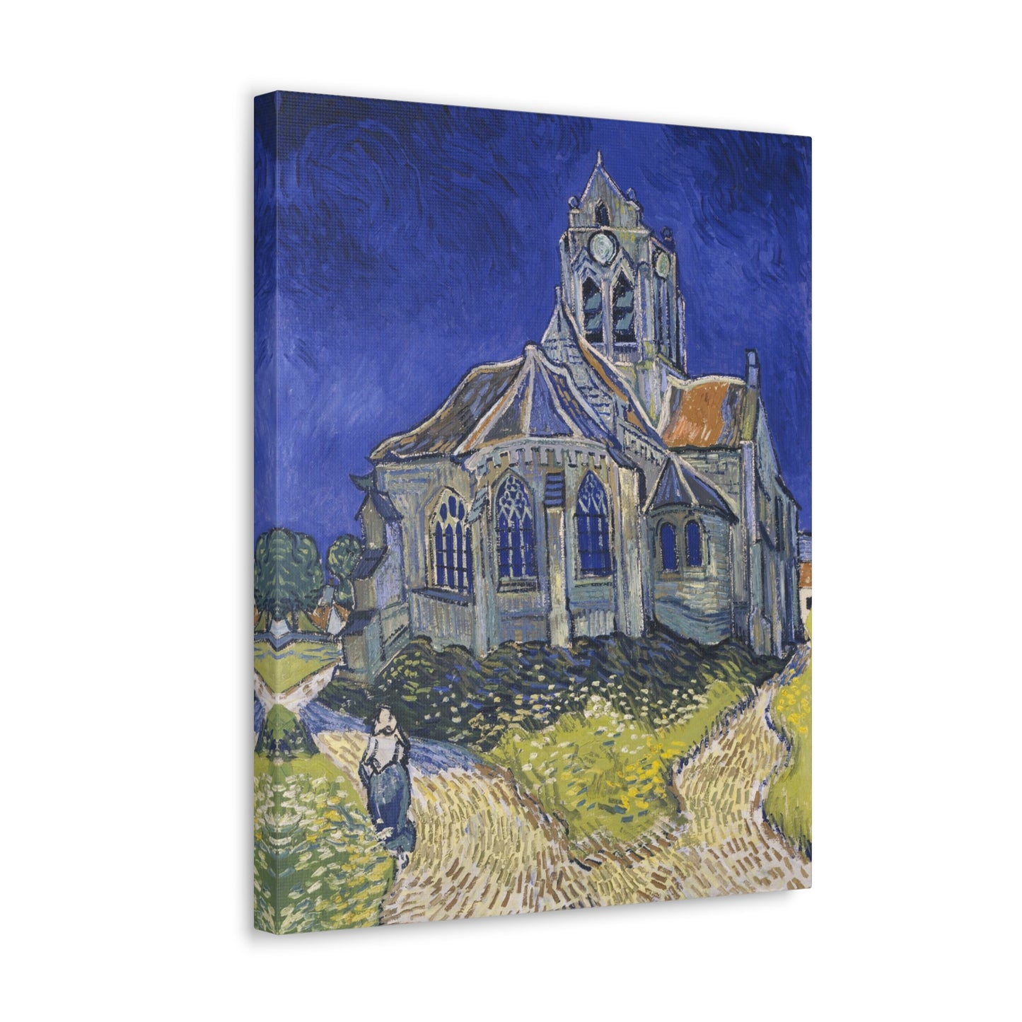 The Church in Auvers sur Oise by Vincent Van Gogh - Canvas Print
