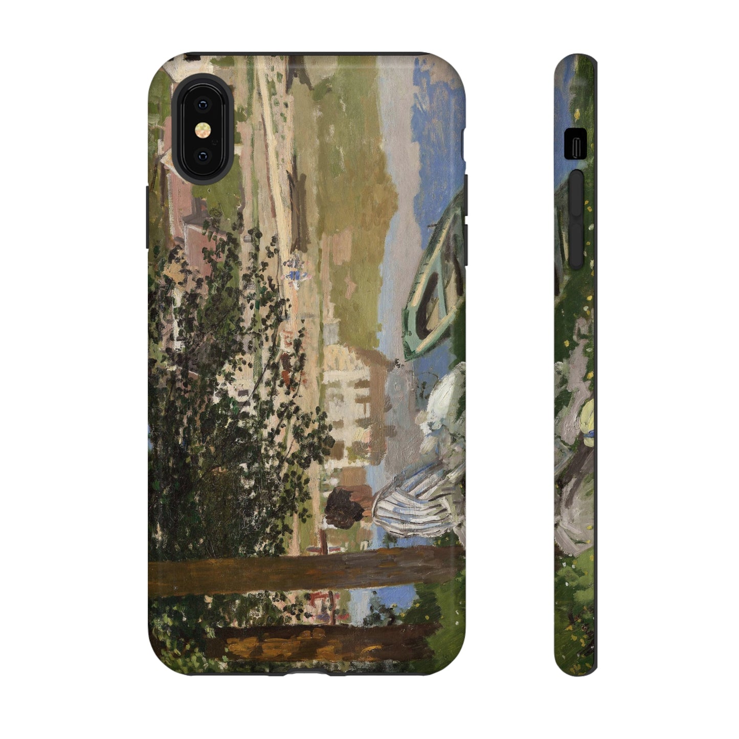 On the Bank of the Seine by Claude Monet - Cell Phone Case