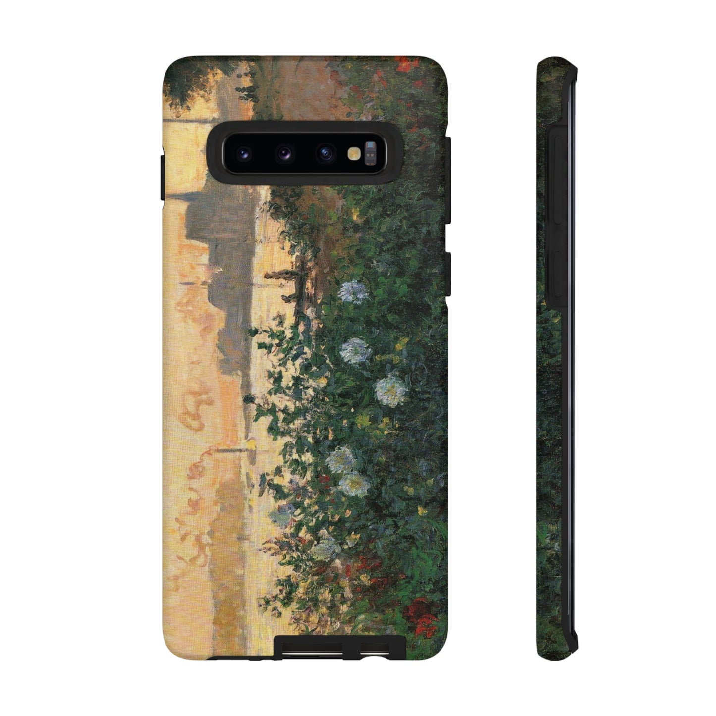 Flowered Riverbank, Argenteuil by Claude Monet - Cell Phone Case