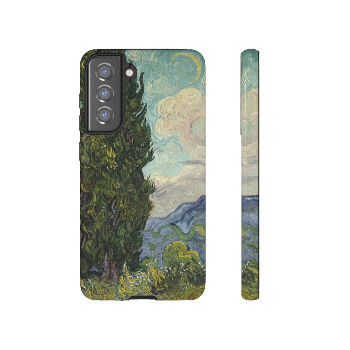 Cypresses by Vincent Van Gogh - Cell Phone Case