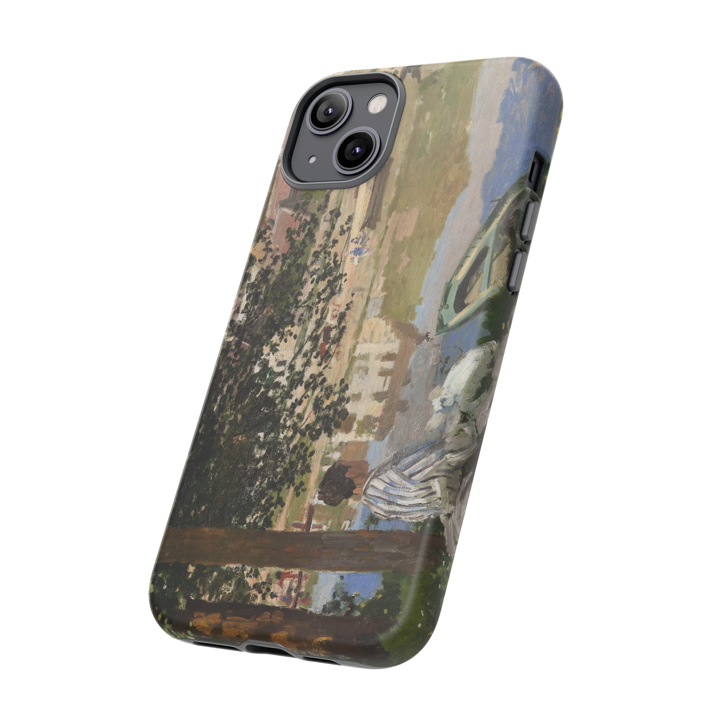 On the Bank of the Seine by Claude Monet - Cell Phone Case