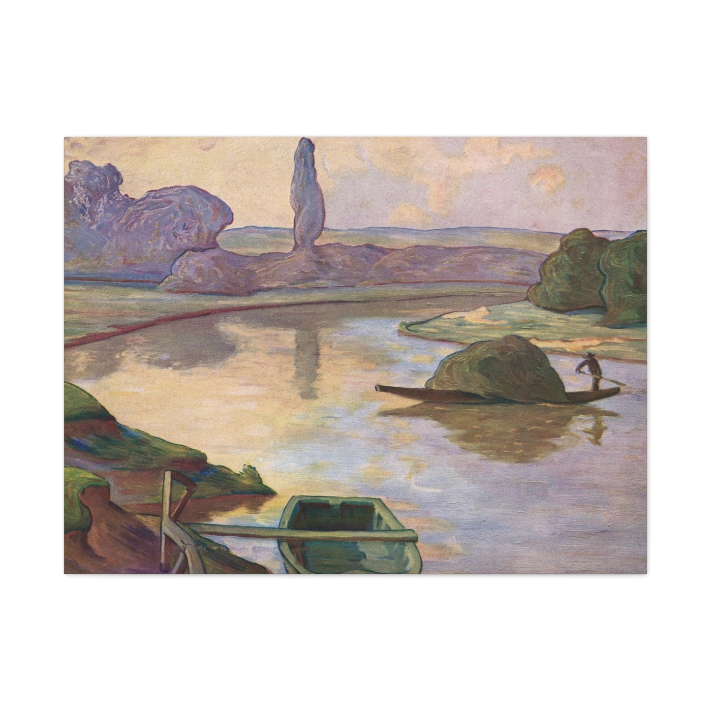 Islands in the Rhine river near to Strasbourg by Rene Schutzenberger - Canvas Print