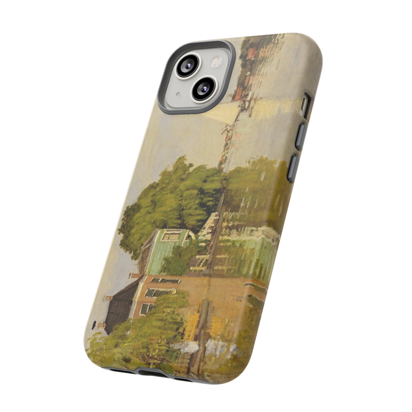 Houses on the Achterzaan by Claude Monet - Cell Phone Case