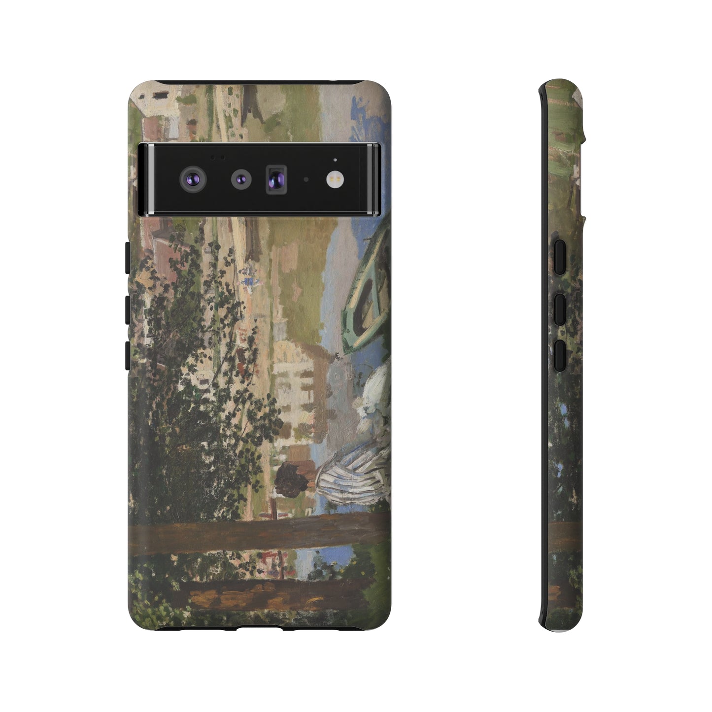 On the Bank of the Seine by Claude Monet - Cell Phone Case