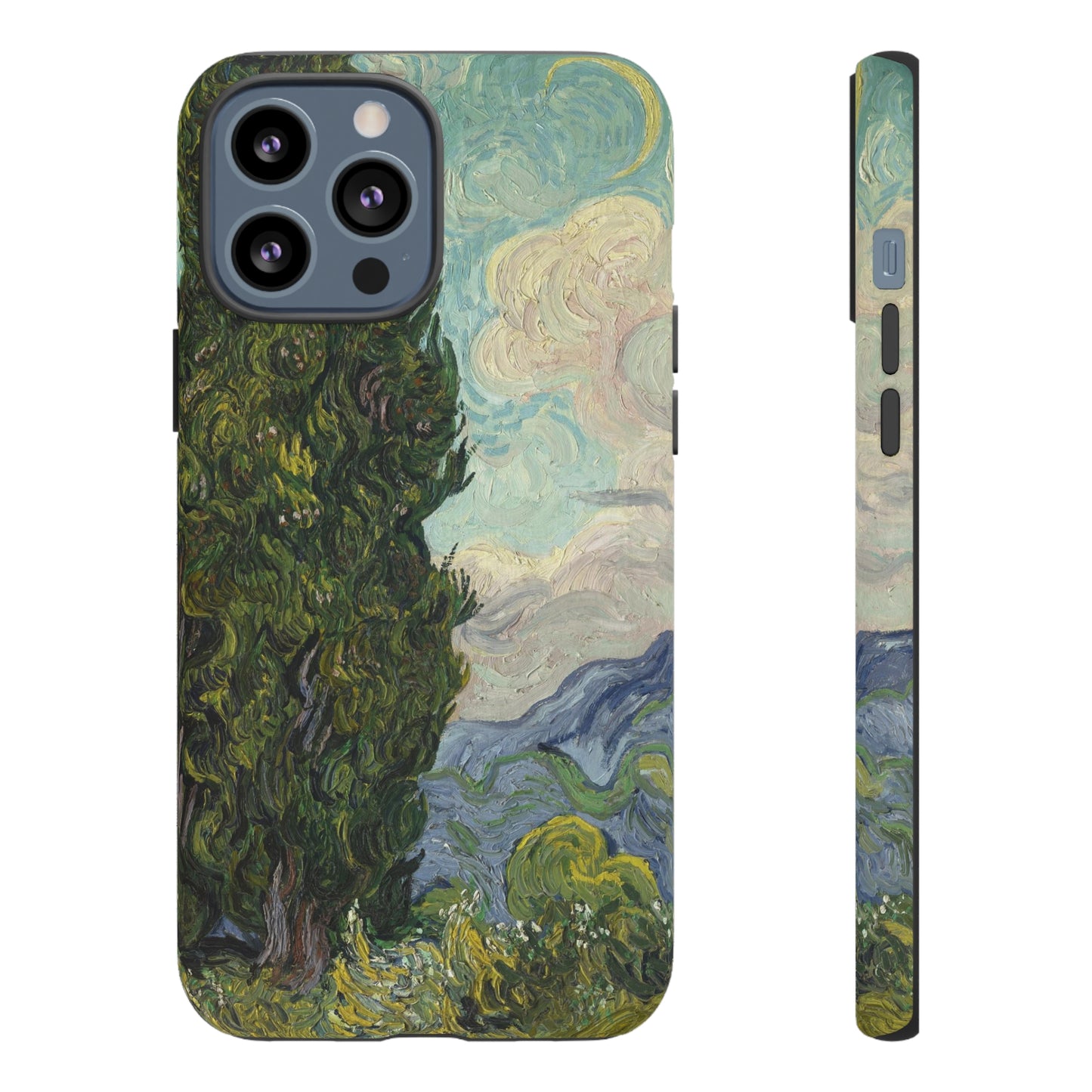 Cypresses by Vincent Van Gogh - Cell Phone Case