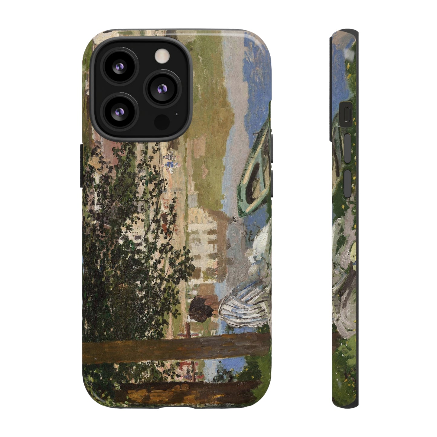 On the Bank of the Seine by Claude Monet - Cell Phone Case