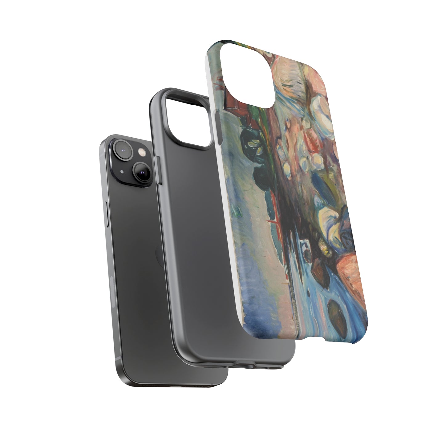 Shore with Red House by Edvard Munch - Cell Phone Case