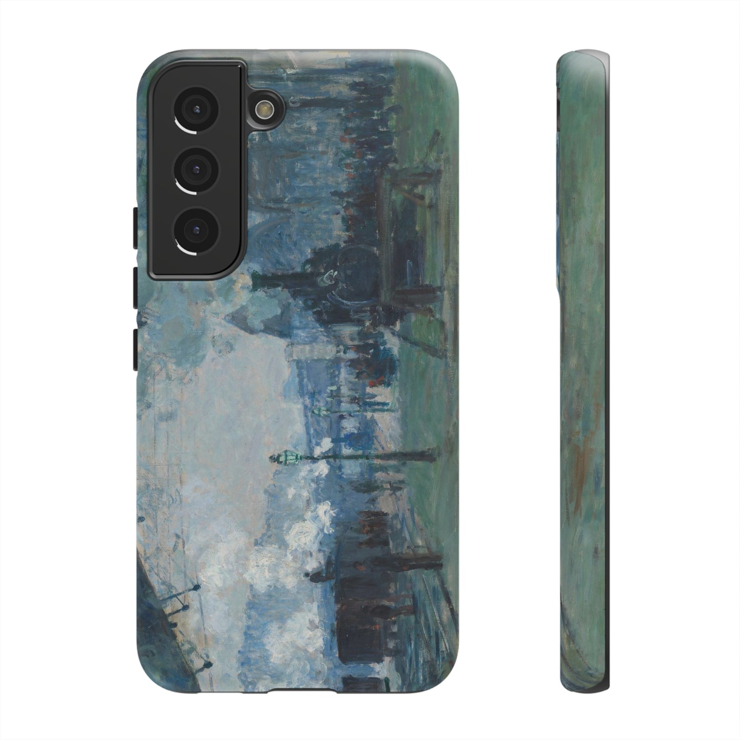 Arrival of the Normandy Train by Claude Monet - Cell Phone Case