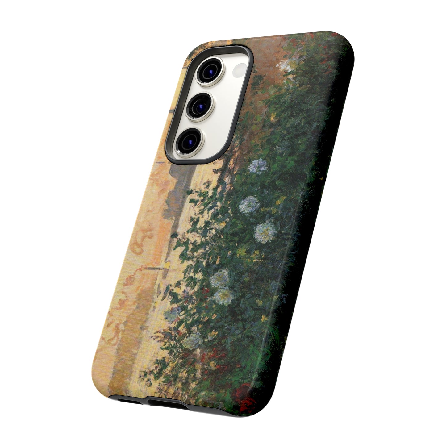 Flowered Riverbank, Argenteuil by Claude Monet - Cell Phone Case