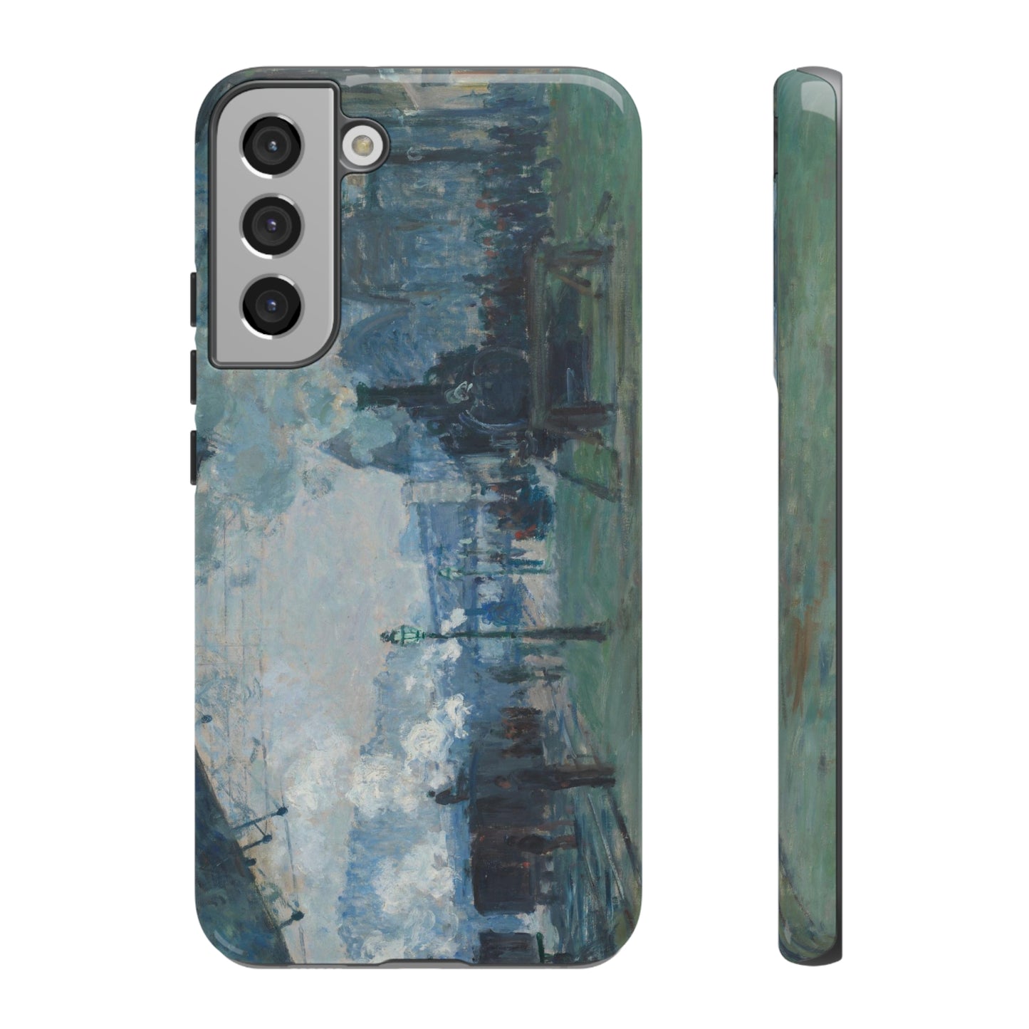 Arrival of the Normandy Train by Claude Monet - Cell Phone Case