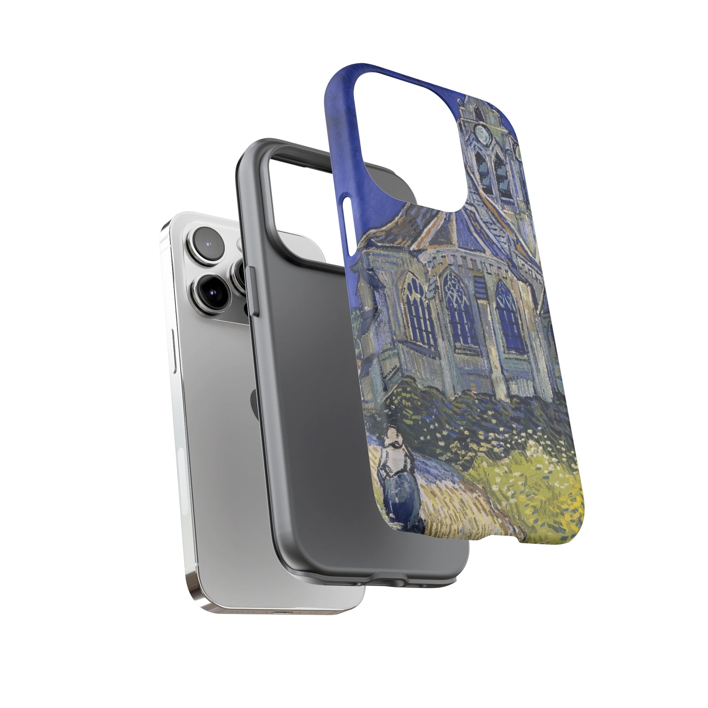 The Church in Auvers sur Oise by Vincent Van Gogh - Cell Phone Case