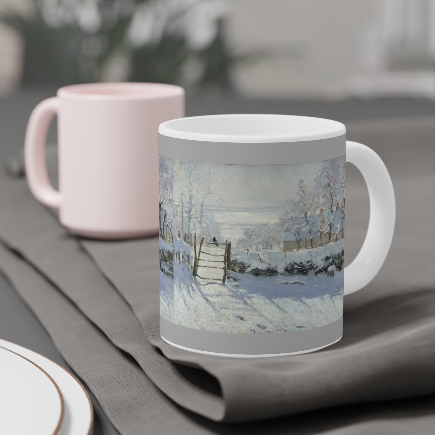 The Magpie by Claude Monet - Ceramic Mug