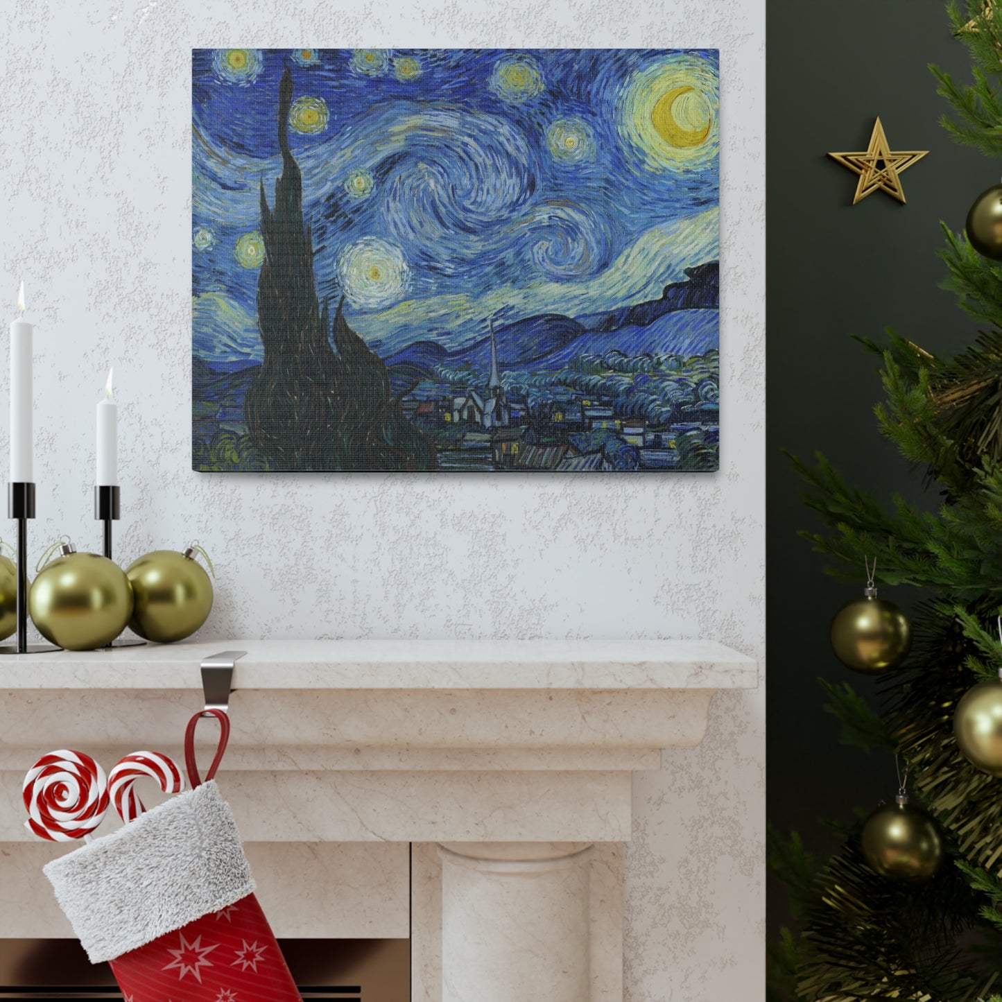 Starry Night by Vincent Van Gogh - Canvas Print