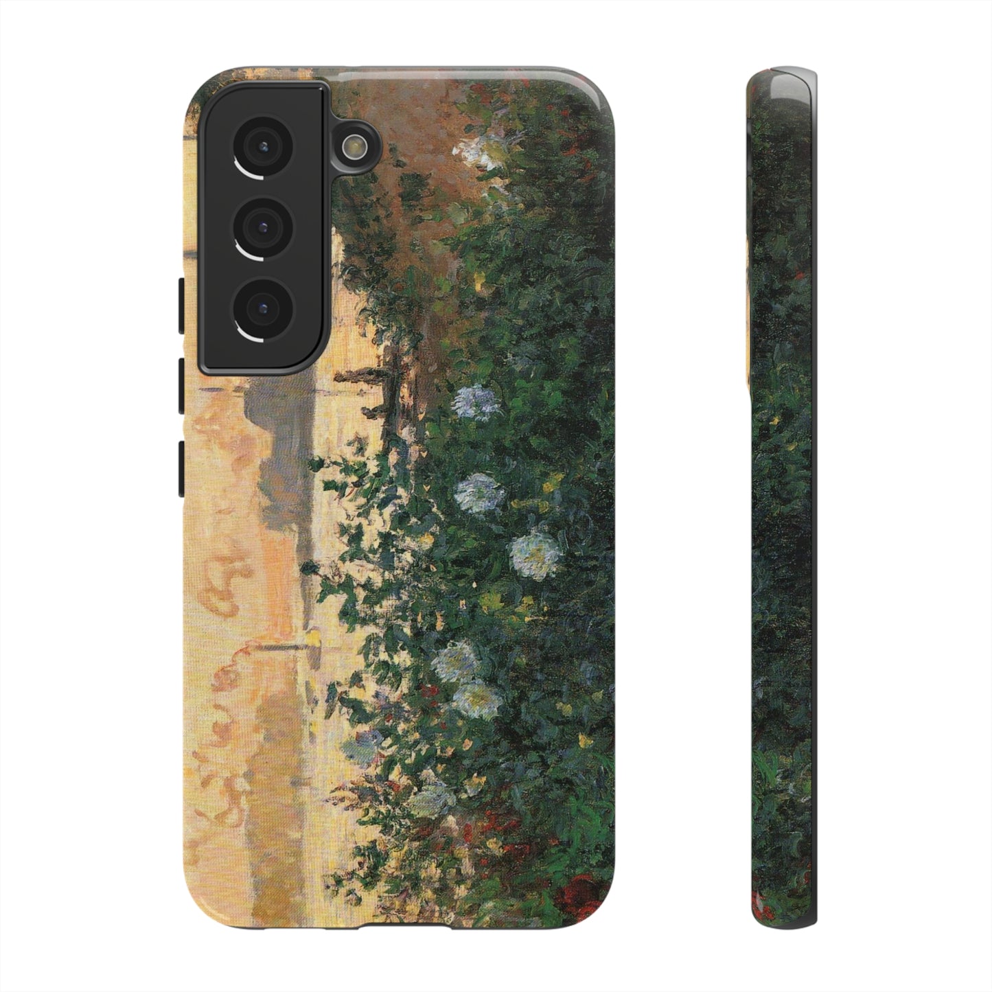 Flowered Riverbank, Argenteuil by Claude Monet - Cell Phone Case