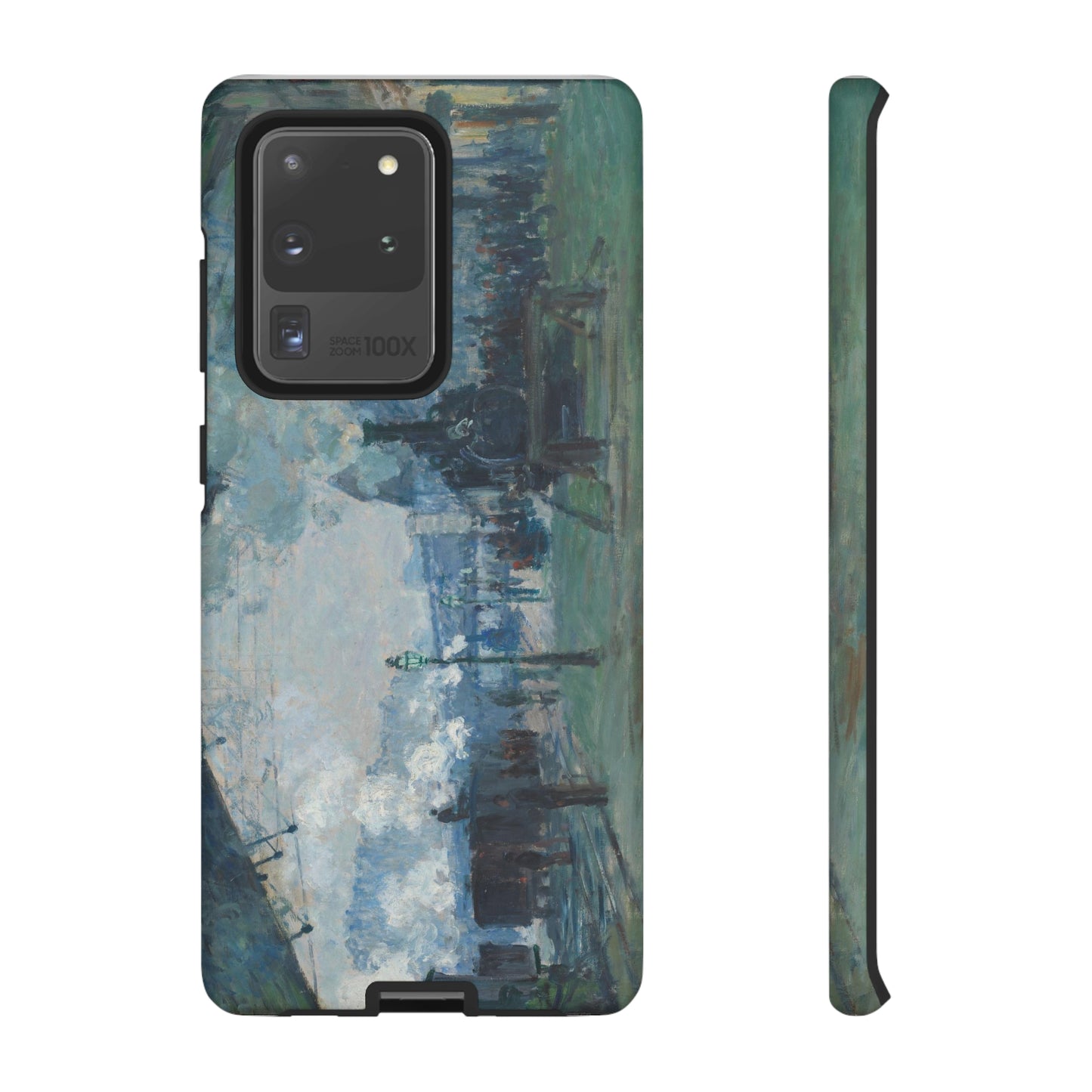 Arrival of the Normandy Train by Claude Monet - Cell Phone Case