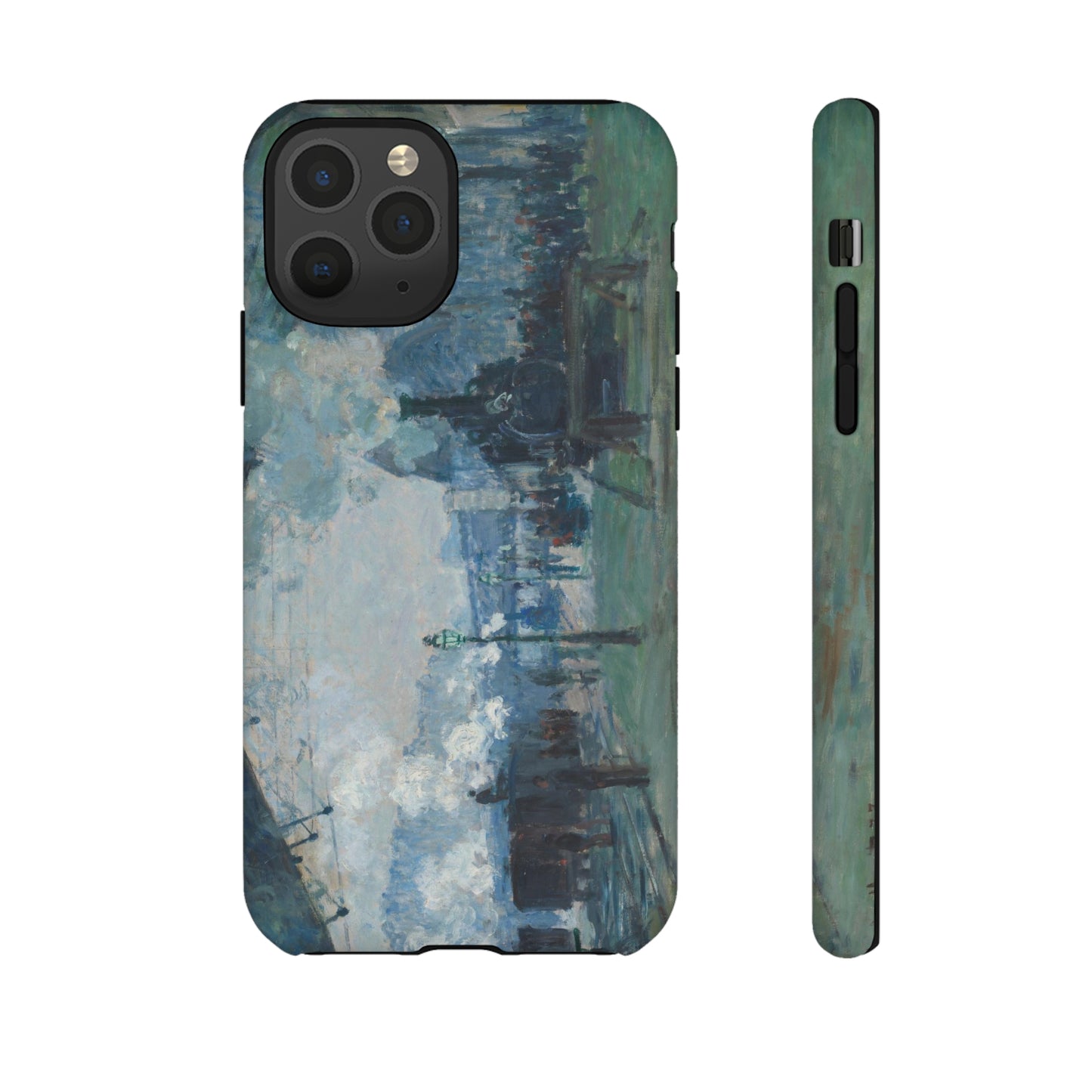 Arrival of the Normandy Train by Claude Monet - Cell Phone Case