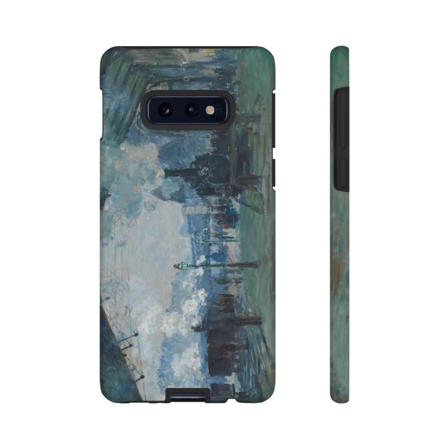 Arrival of the Normandy Train by Claude Monet - Cell Phone Case