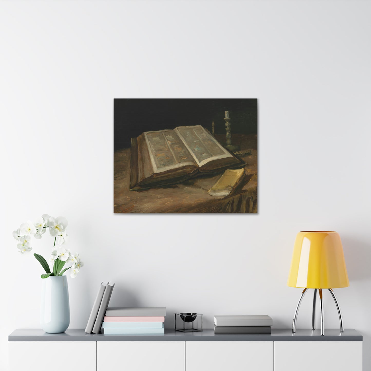 Stilleven Met Bijbel - by Vincent Van Gogh