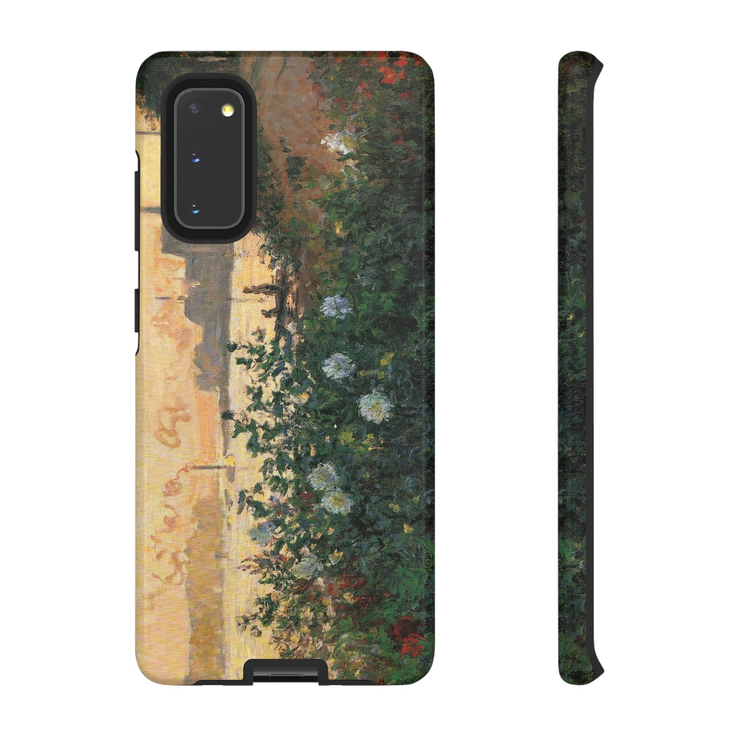 Flowered Riverbank, Argenteuil by Claude Monet - Cell Phone Case