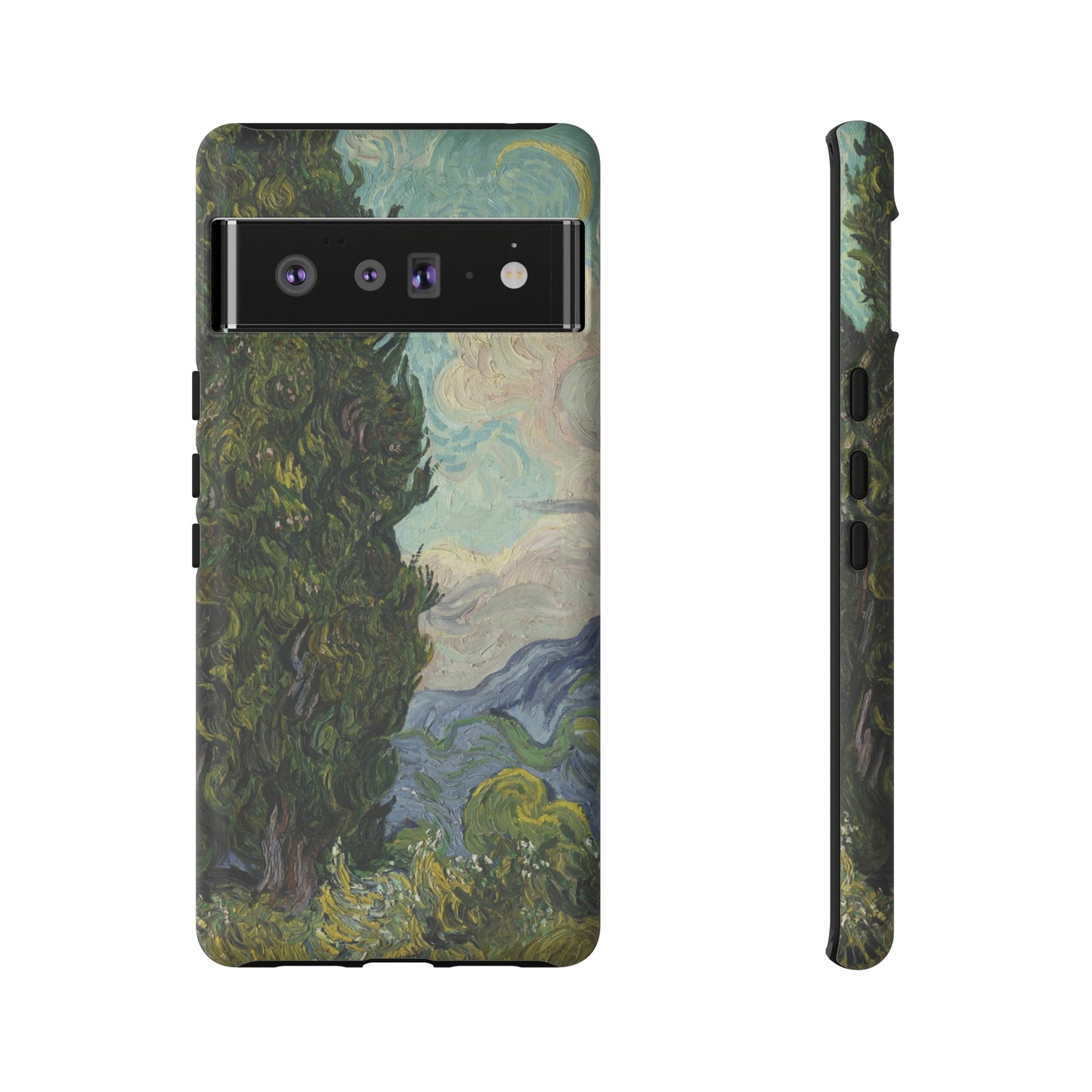 Cypresses by Vincent Van Gogh - Cell Phone Case