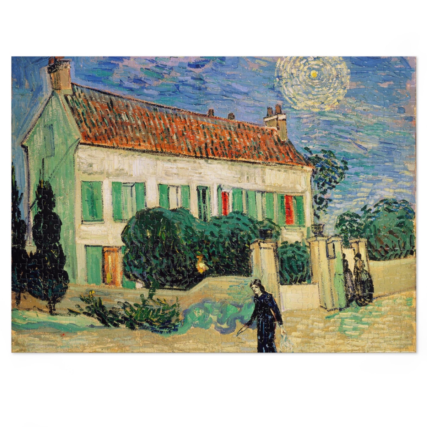 White House at Night by Vincent Van Gogh - Jigsaw Puzzle
