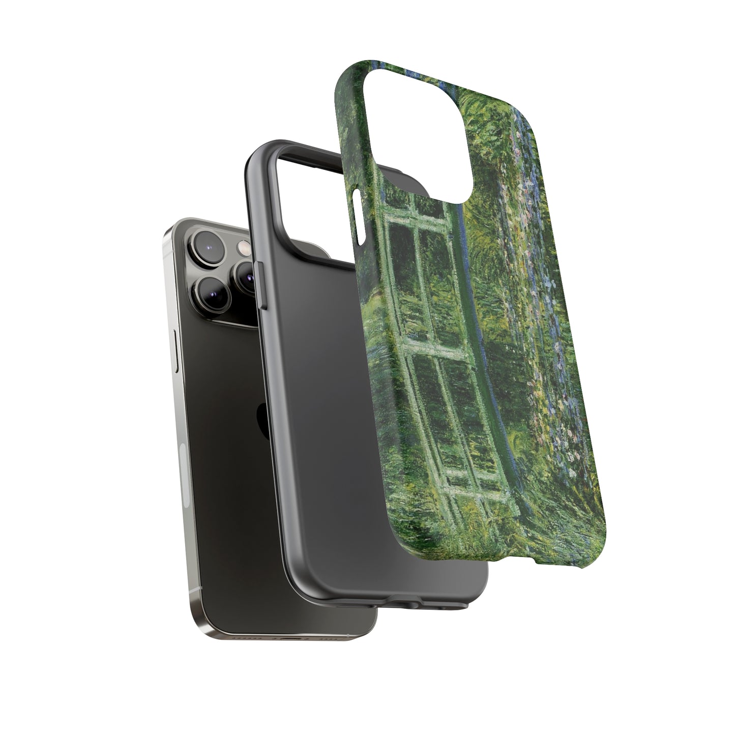Water Lilies and a Japanese Bridge by Claude Monet - Cell Phone Case