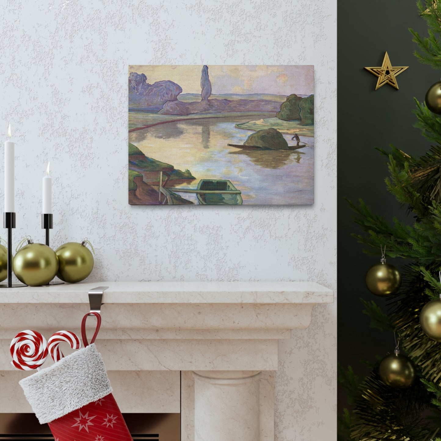 Islands in the Rhine river near to Strasbourg by Rene Schutzenberger - Canvas Print