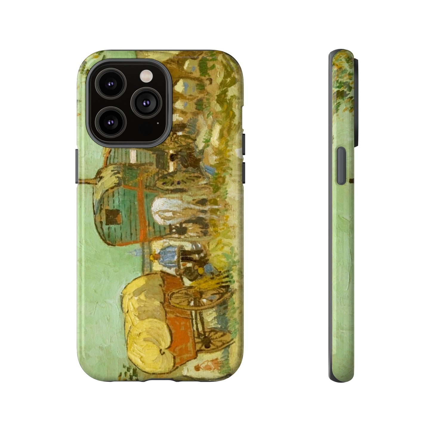 Encampment of Gypsies with Caravans by Vincent Van Gogh - Cell Phone Case